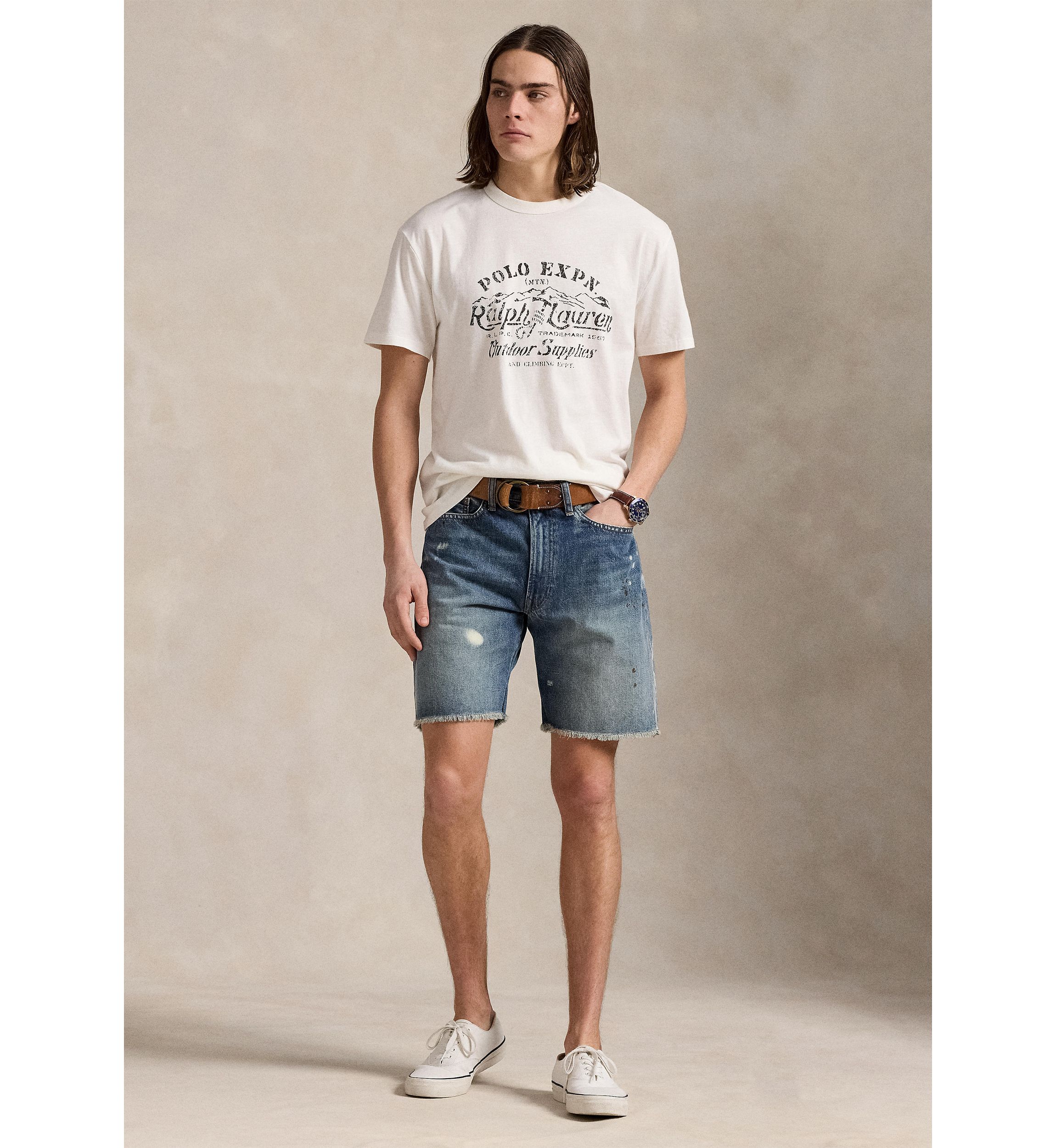 Classic Fit Slub Jersey Graphic T-Shirt
