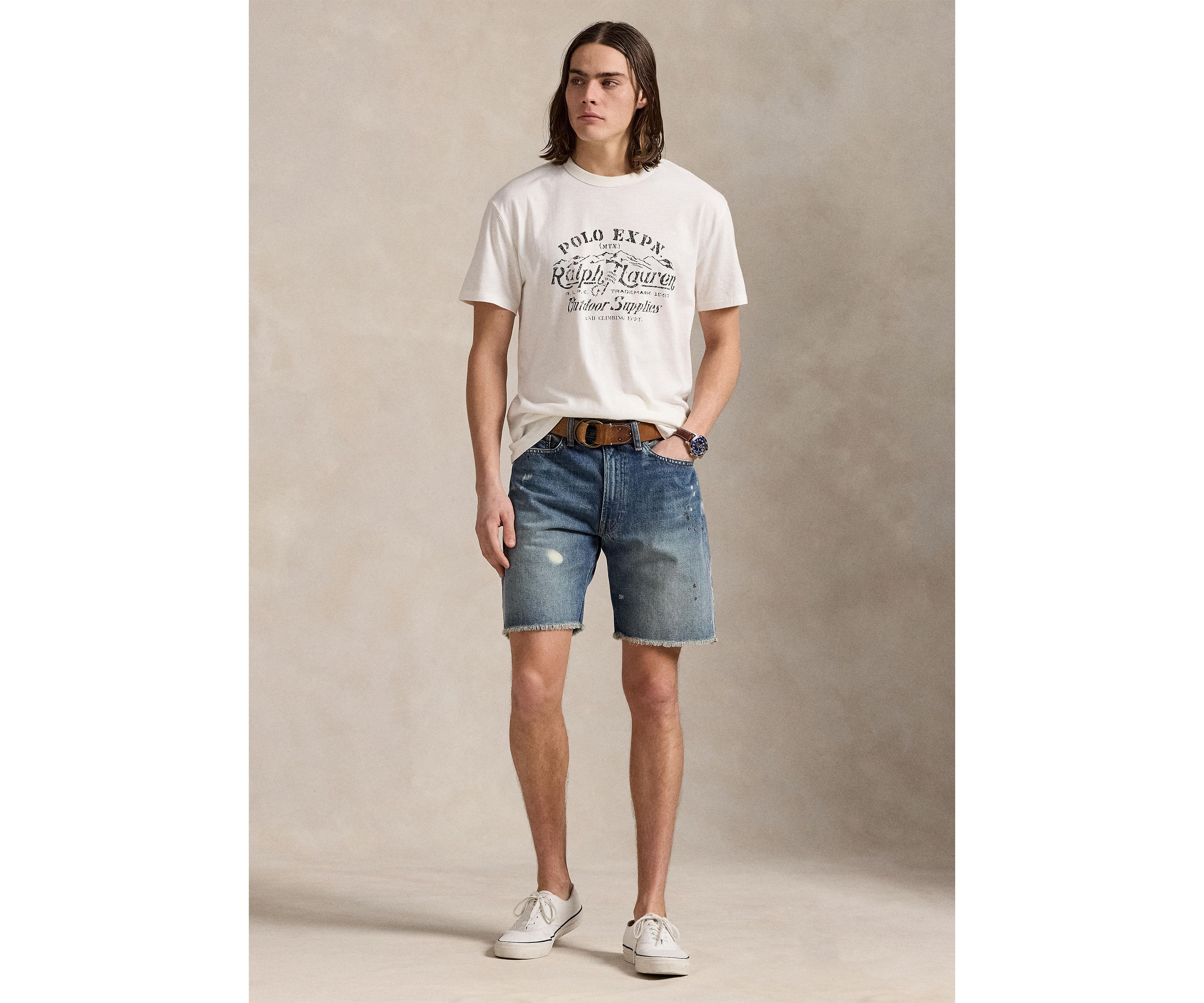 Classic Fit Slub Jersey Graphic T-Shirt