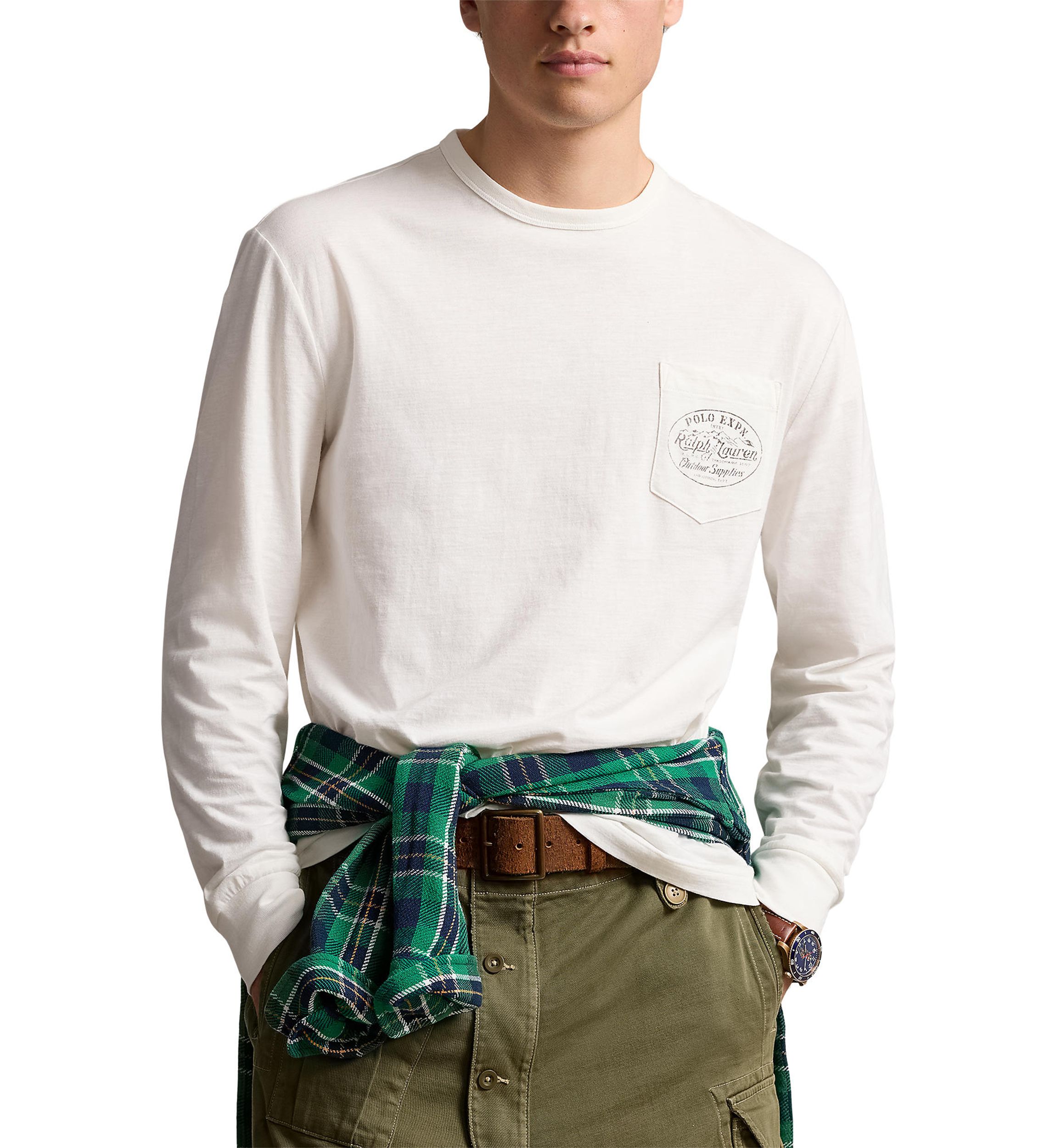 Classic Fit Slub Jersey Graphic T-Shirt
