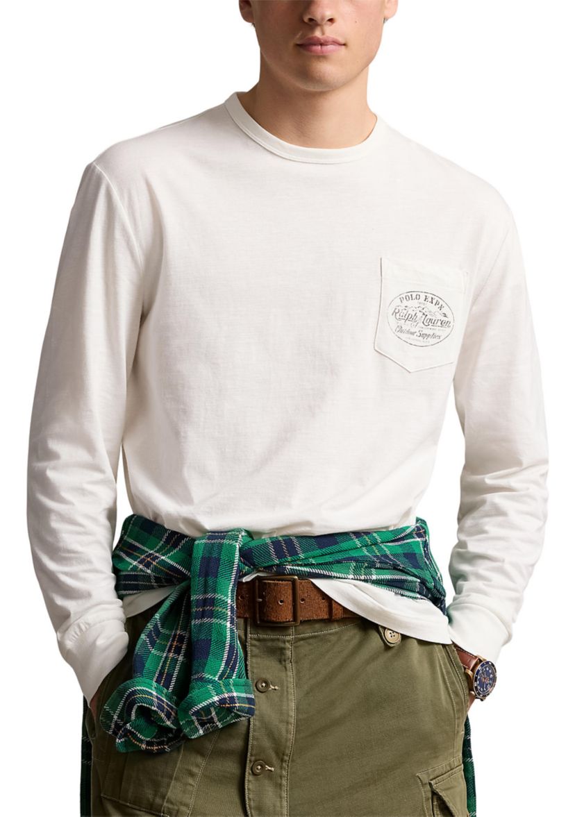 Classic Fit Slub Jersey Graphic T-Shirt