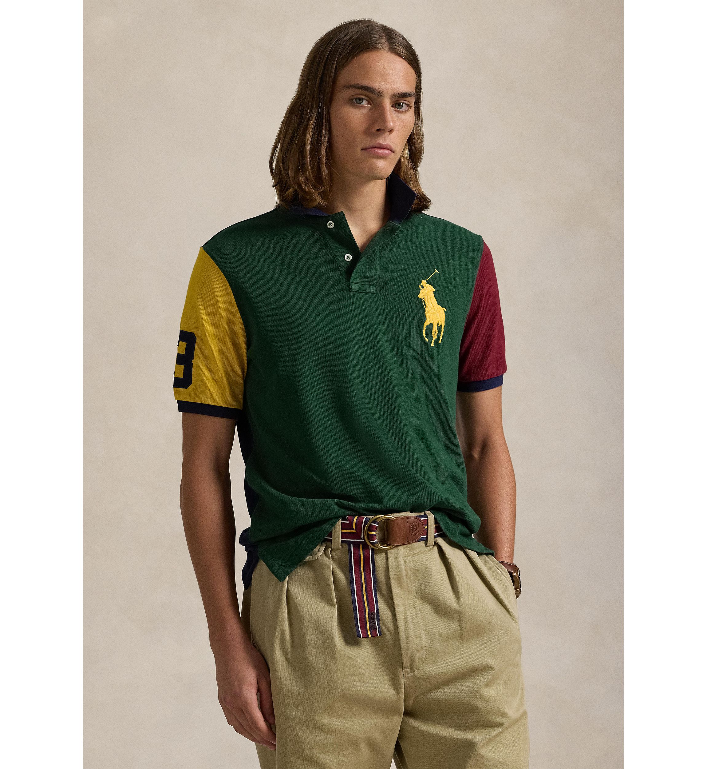 Classic Fit Big Pony Mesh Polo Shirt