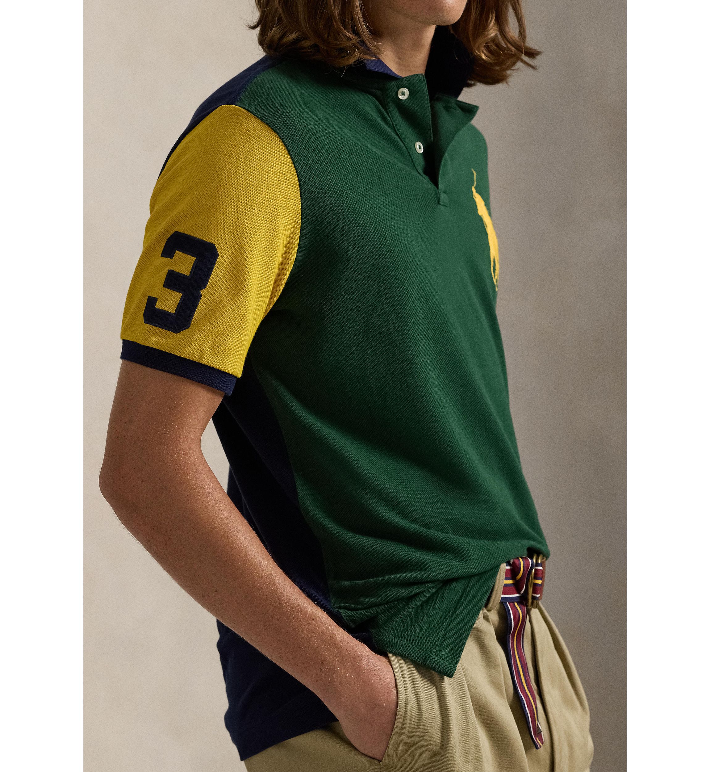 Classic Fit Big Pony Mesh Polo Shirt