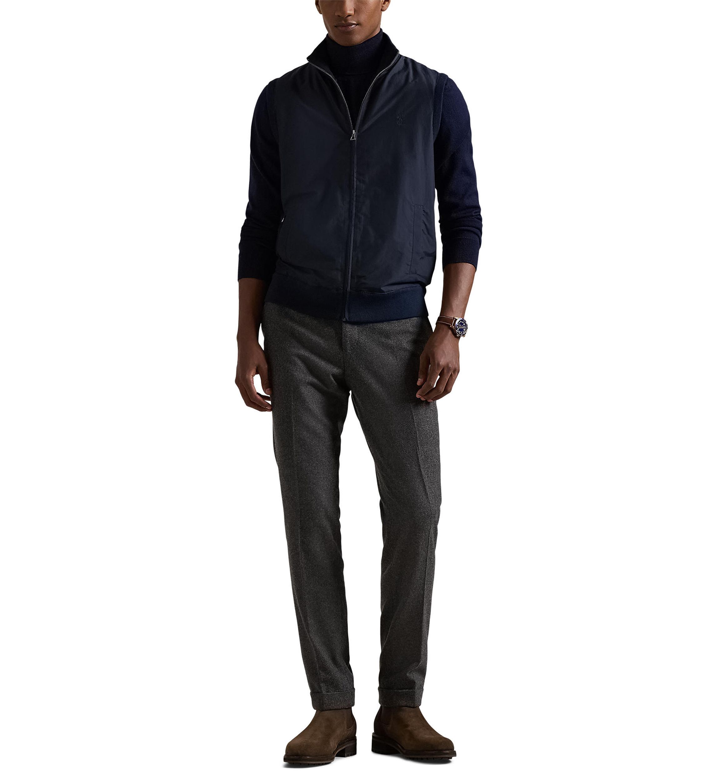 Hybrid Full Zip Sweater Vest