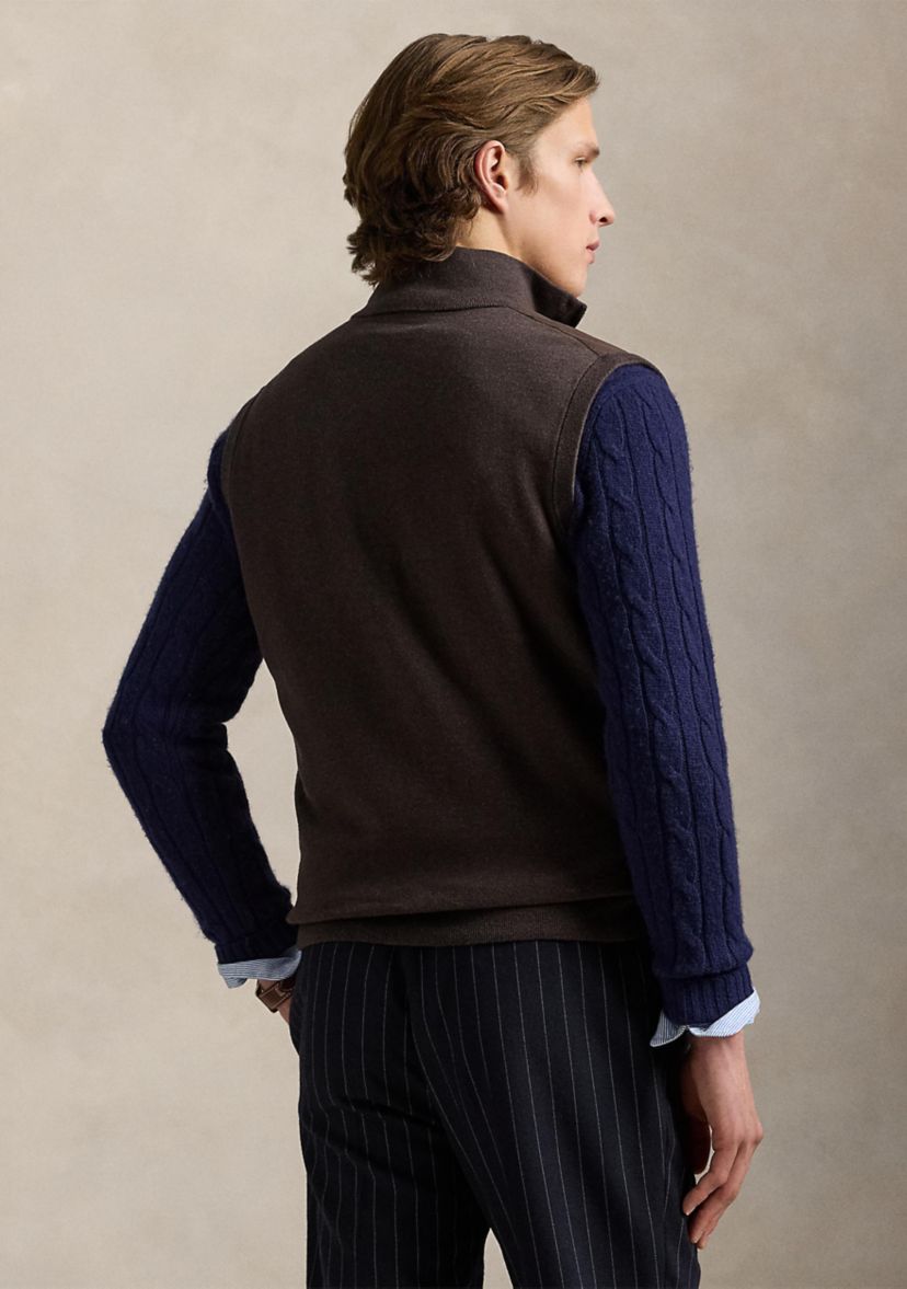 Mens Hybrid Full-Zip Sweater Vest