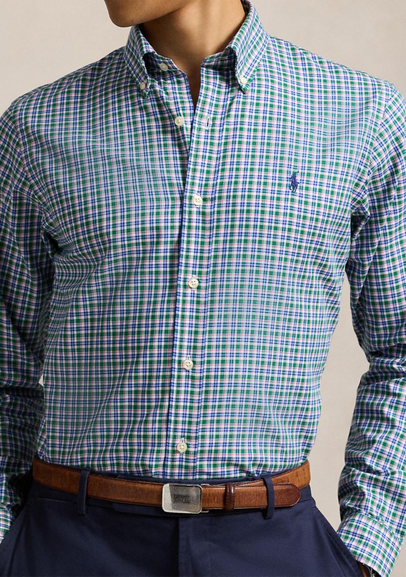 Classic Fit Plaid Twill Shirt