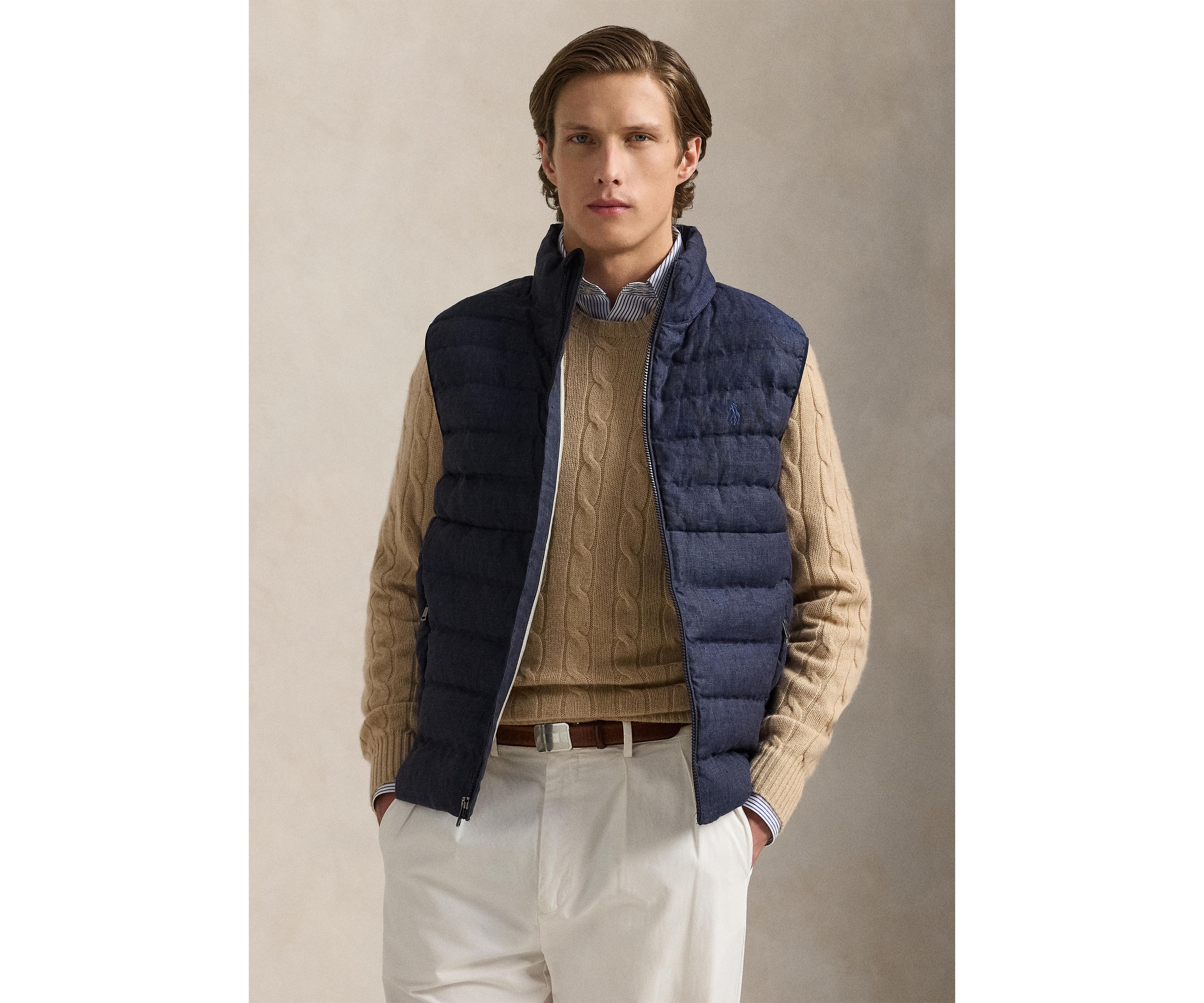 The Colden Linen Vest