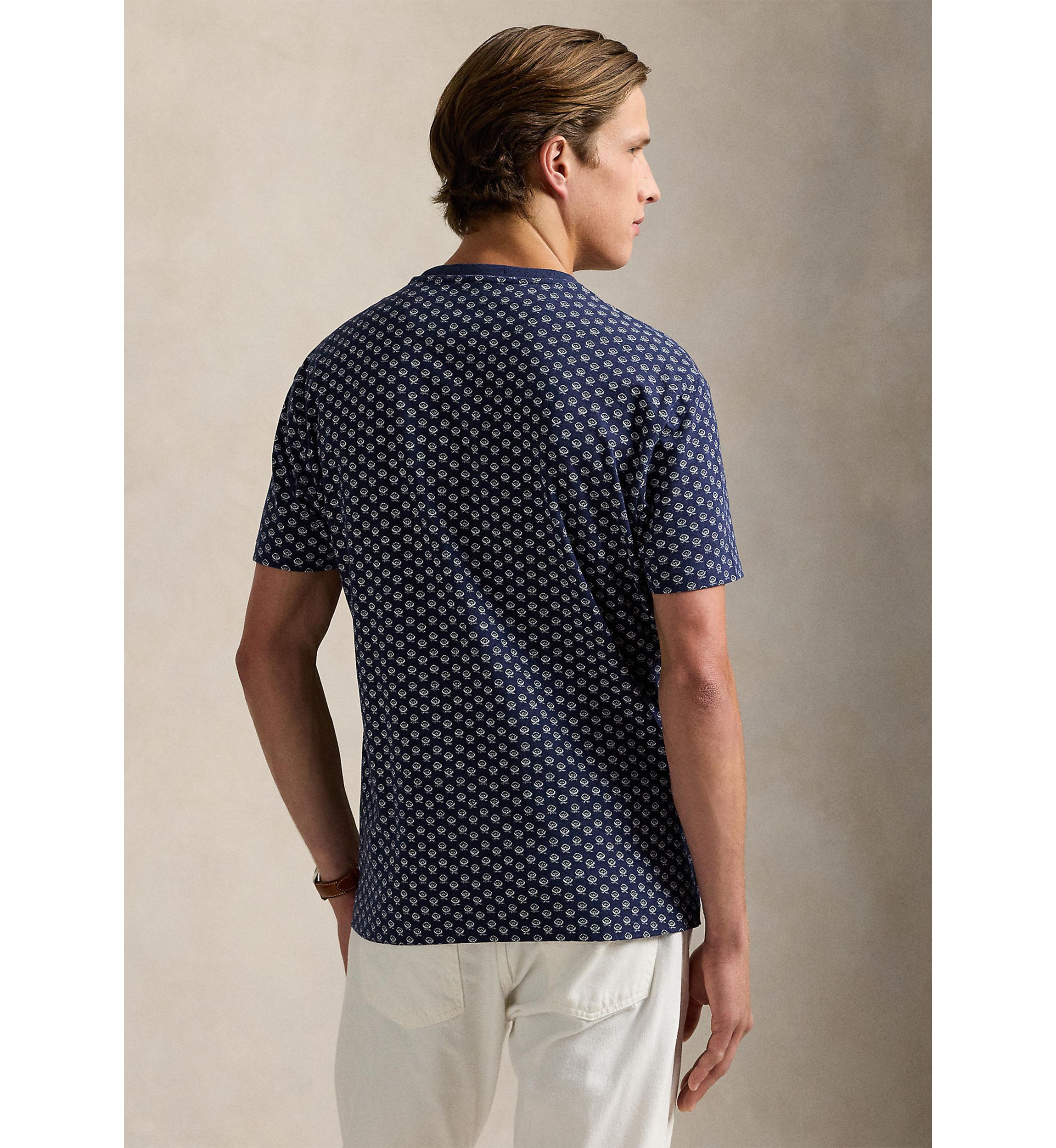 Classic Fit Thistle Print Jersey T-Shirt
