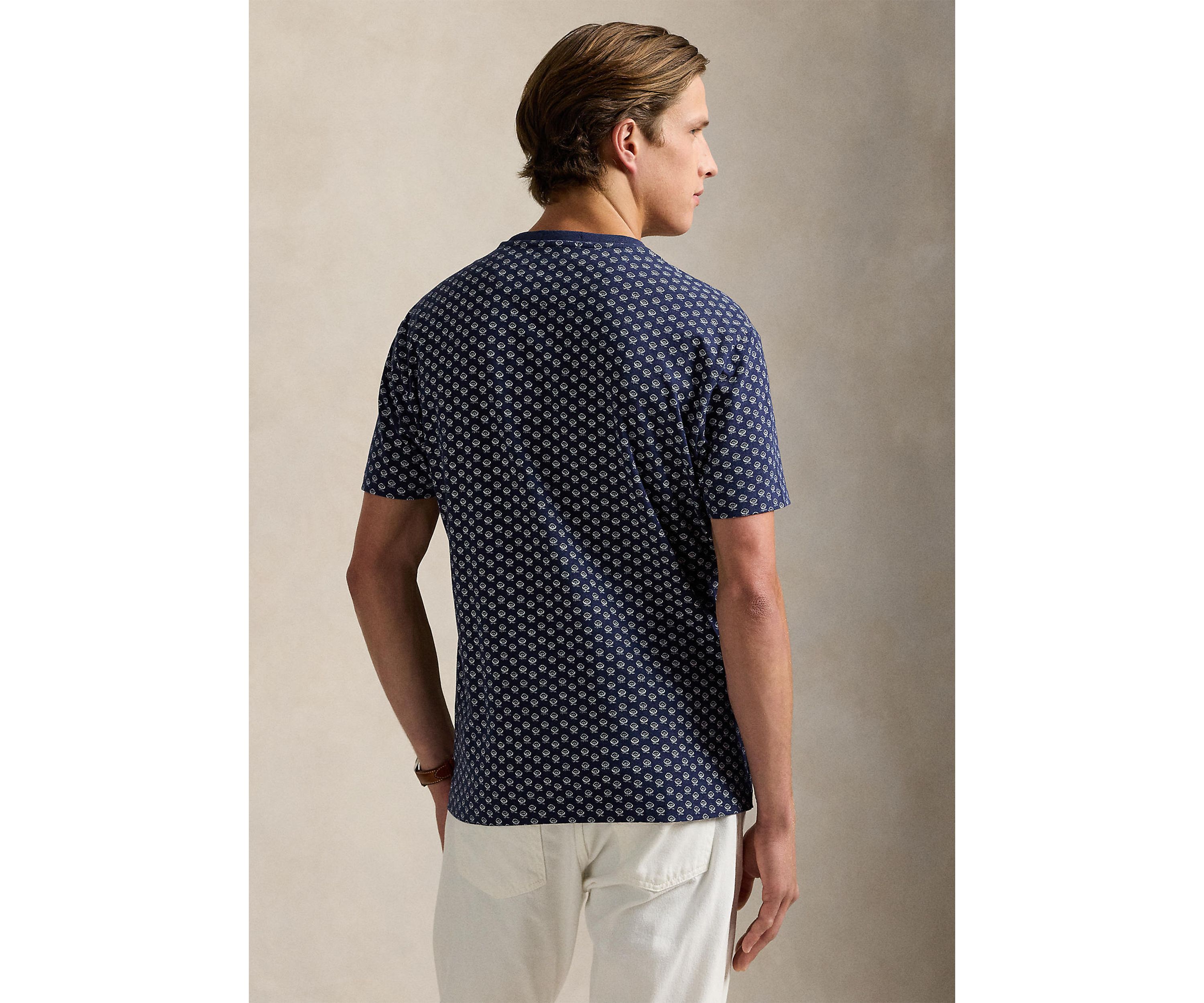 Classic Fit Thistle Print Jersey T-Shirt