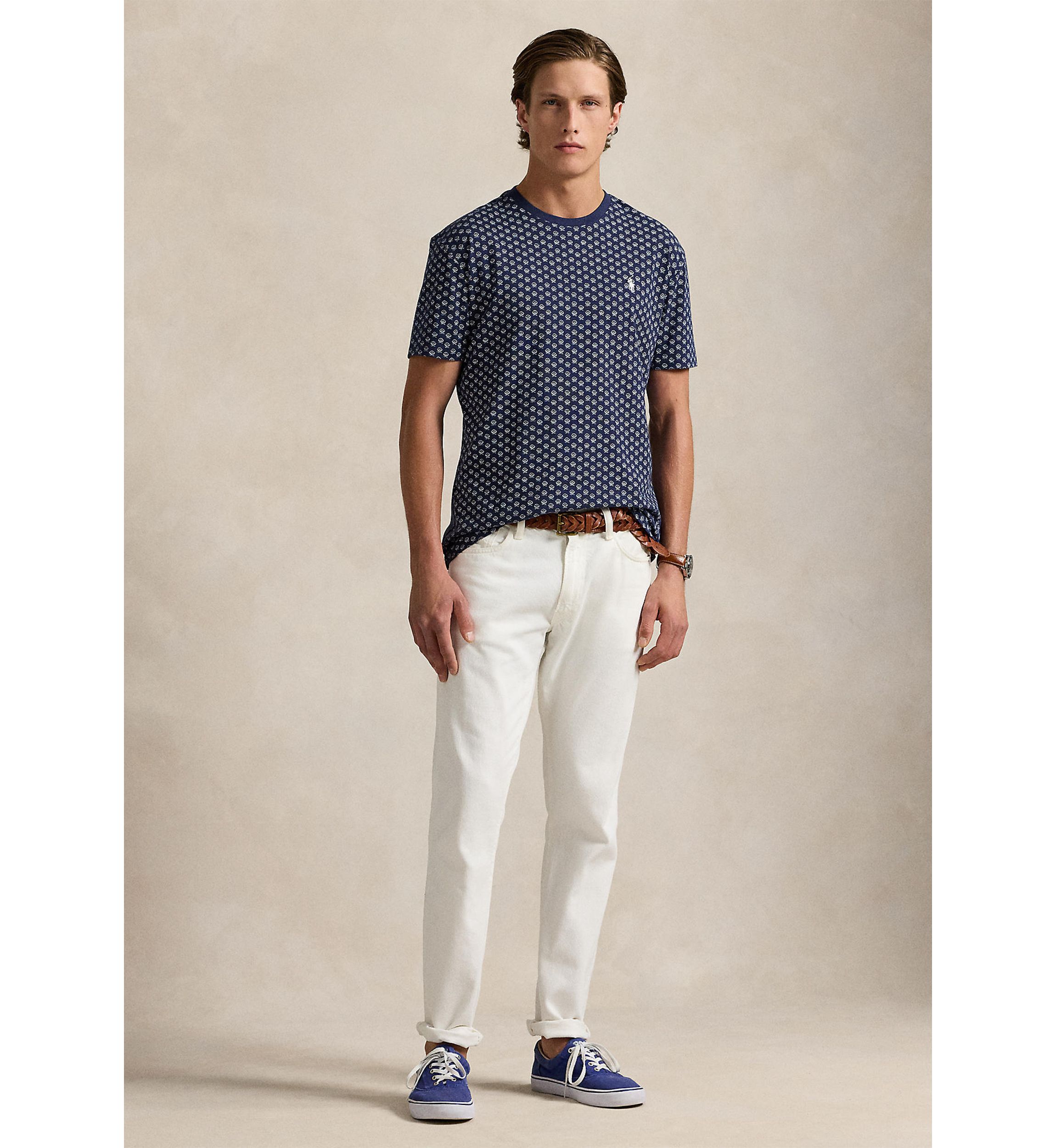 Classic Fit Thistle Print Jersey T-Shirt