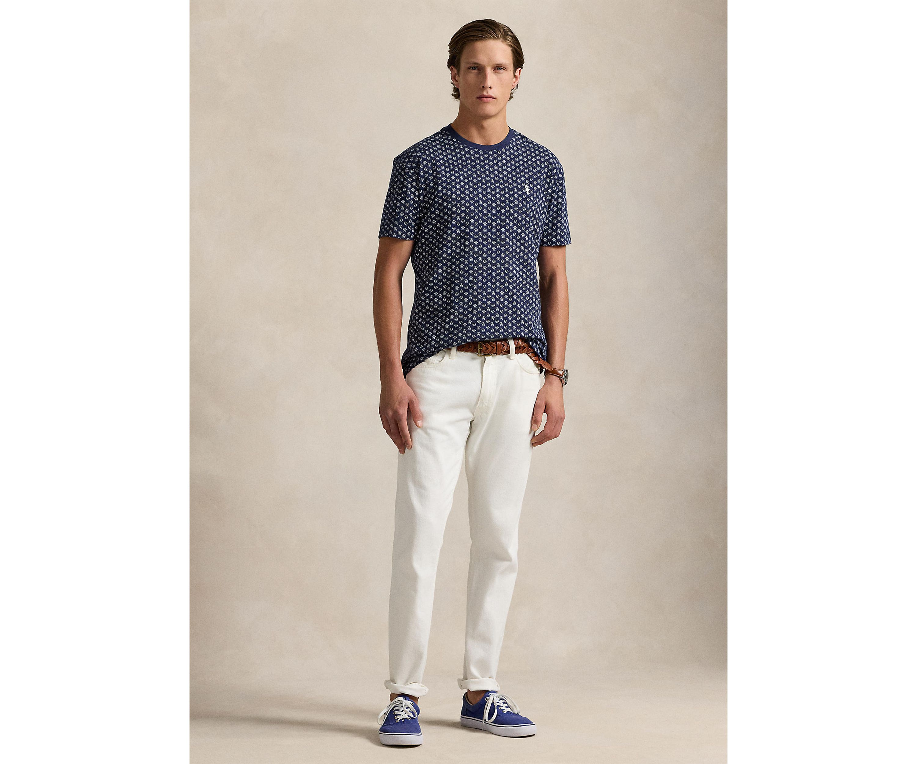 Classic Fit Thistle Print Jersey T-Shirt