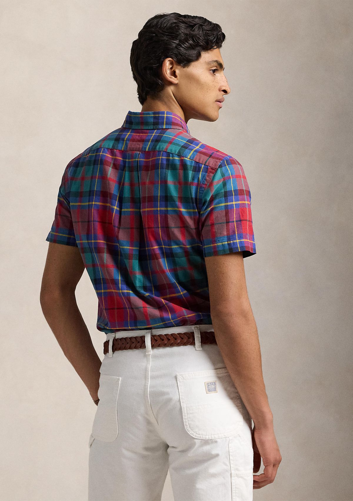 Classic Fit Plaid Oxford Shirt