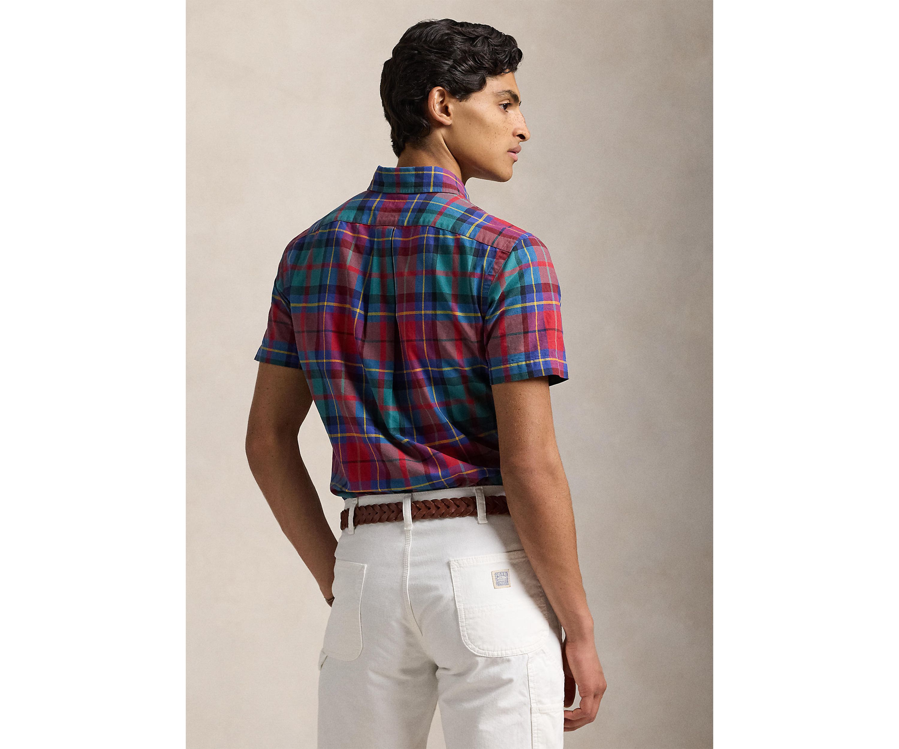 Classic Fit Plaid Oxford Shirt