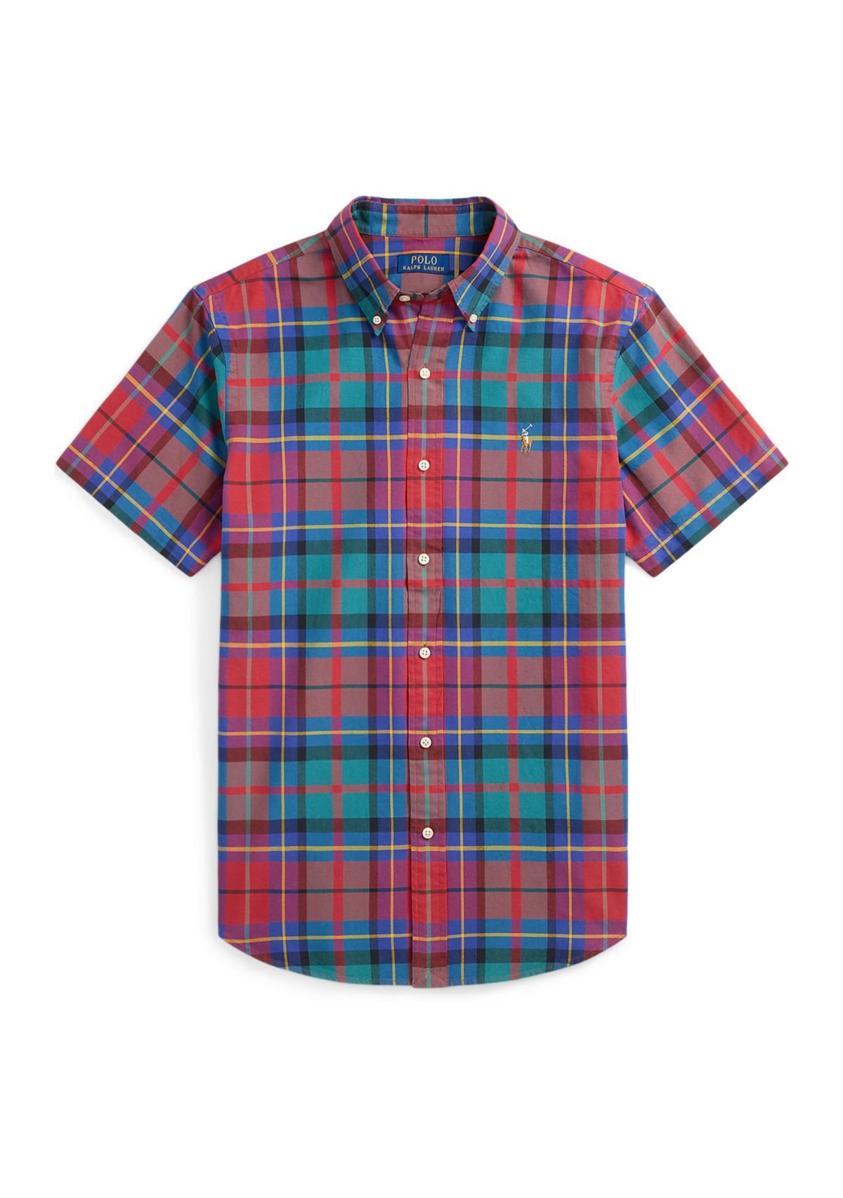 Classic Fit Plaid Oxford Shirt