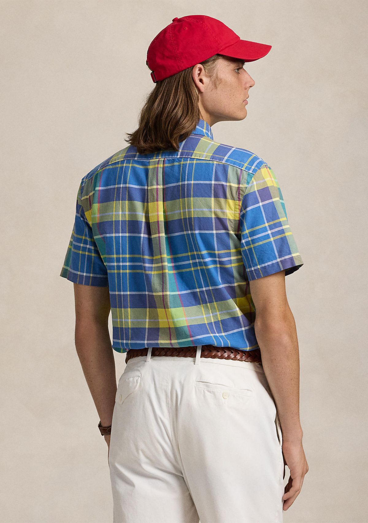 Classic Fit Plaid Oxford Shirt