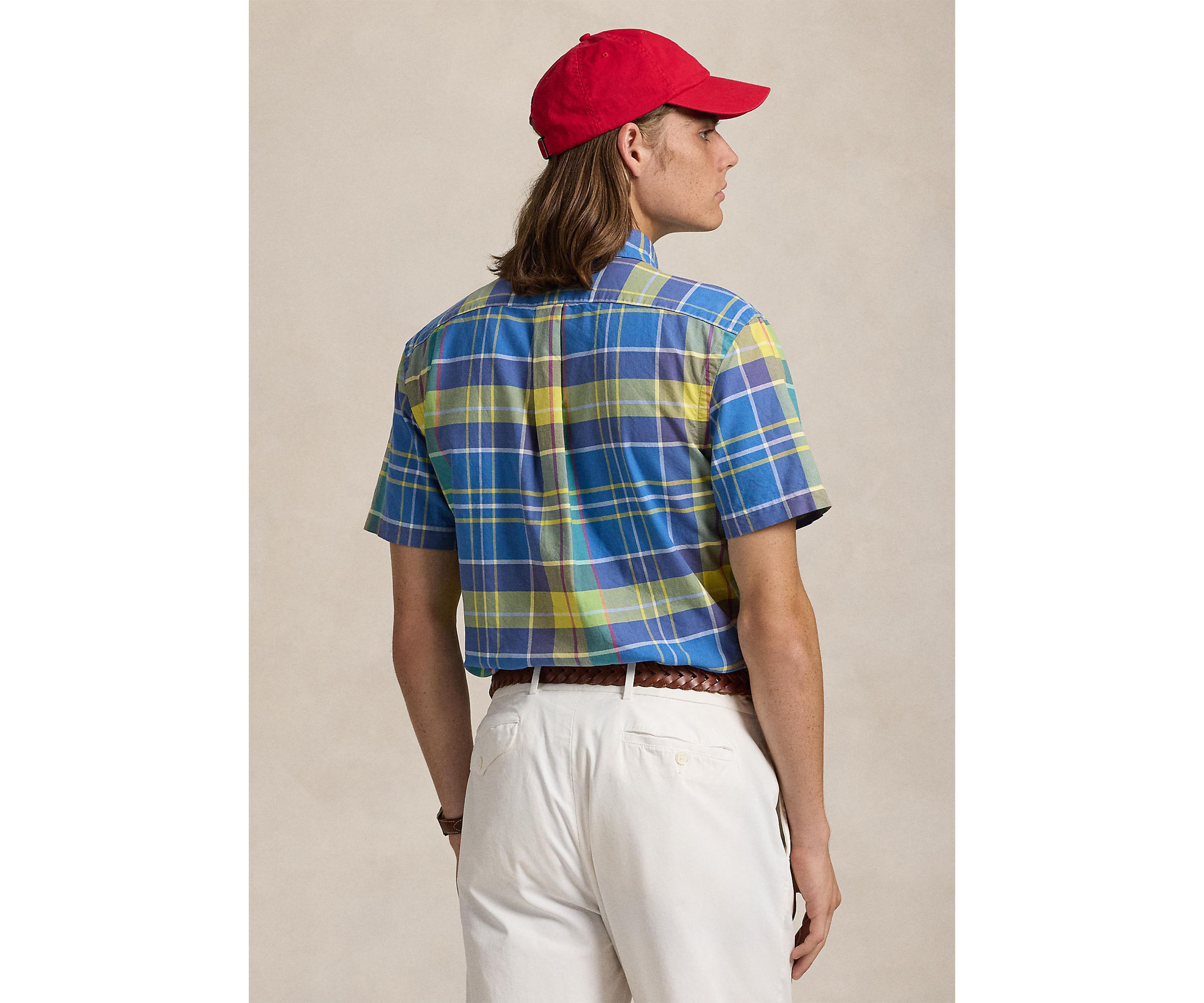 Classic Fit Plaid Oxford Shirt