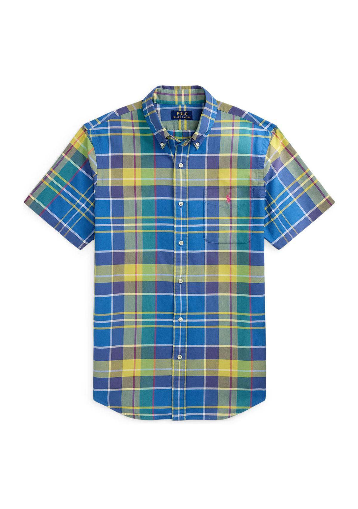 Classic Fit Plaid Oxford Shirt