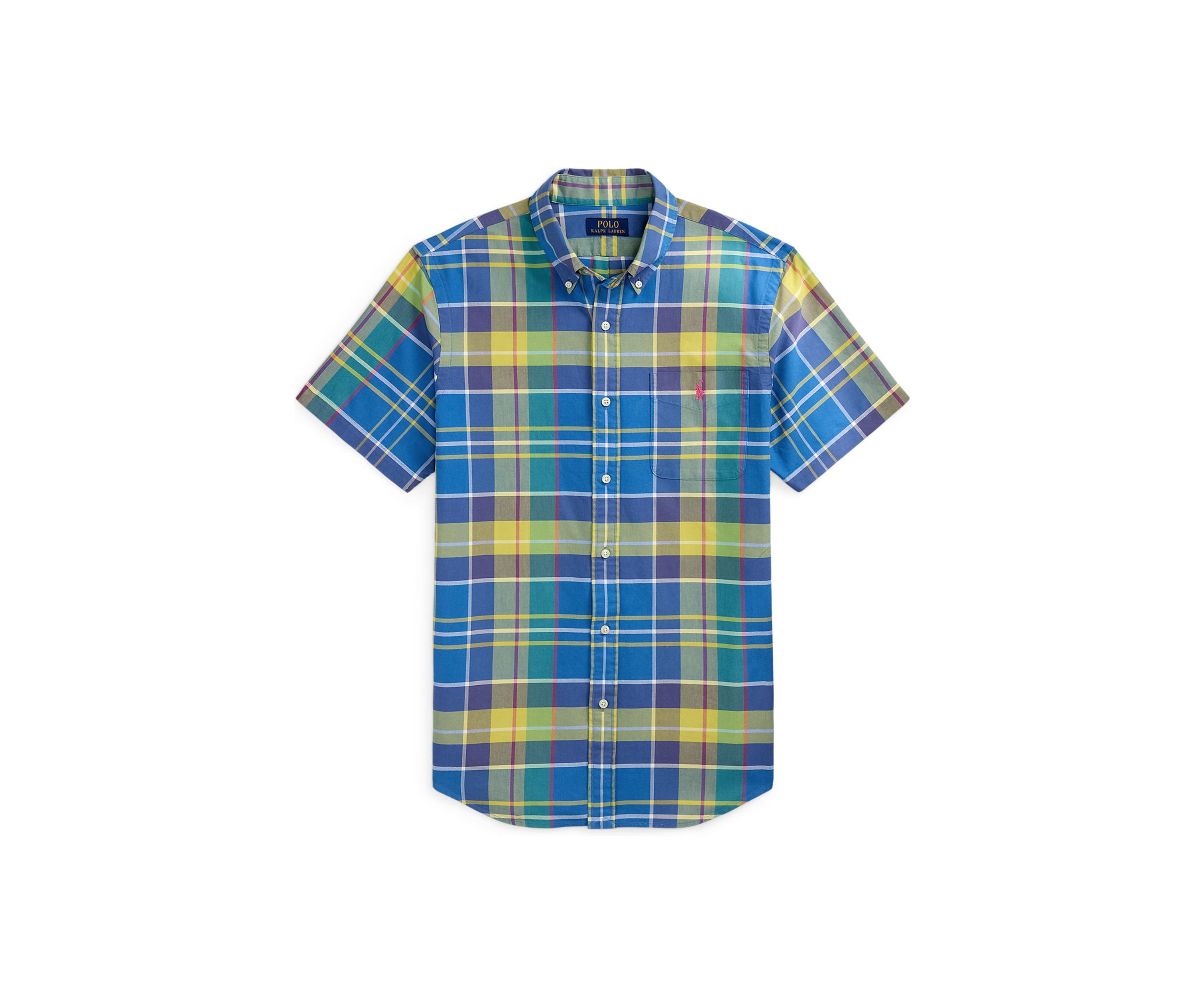 Classic Fit Plaid Oxford Shirt