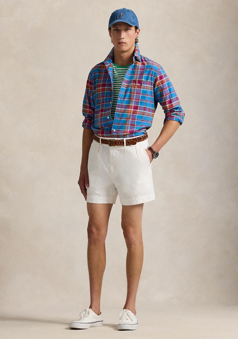 Classic Fit Plaid Oxford Shirt