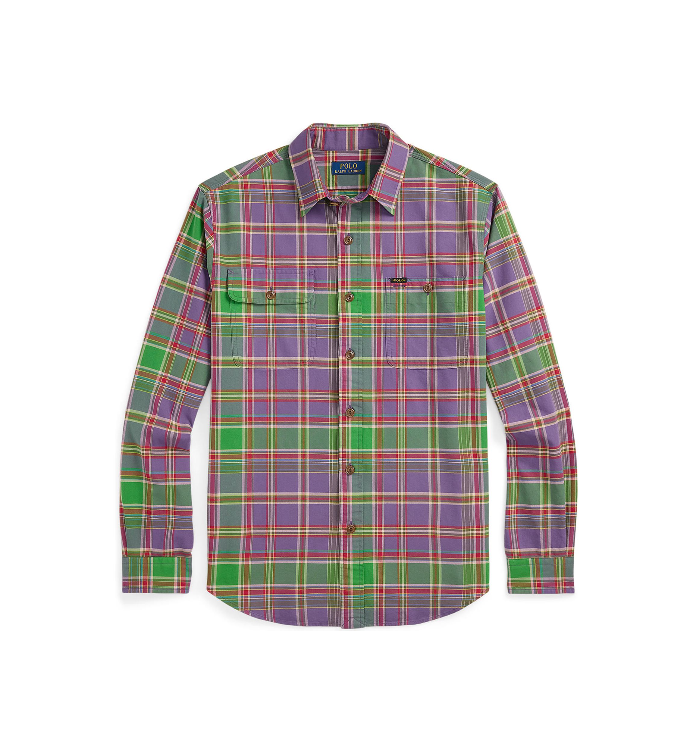 Classic Fit Plaid Oxford Workshirt