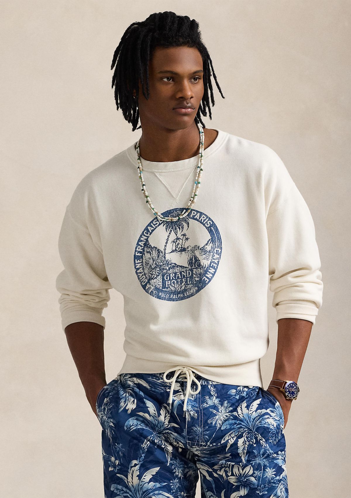 Vintage Fit Fleece Graphic Sweatshirt