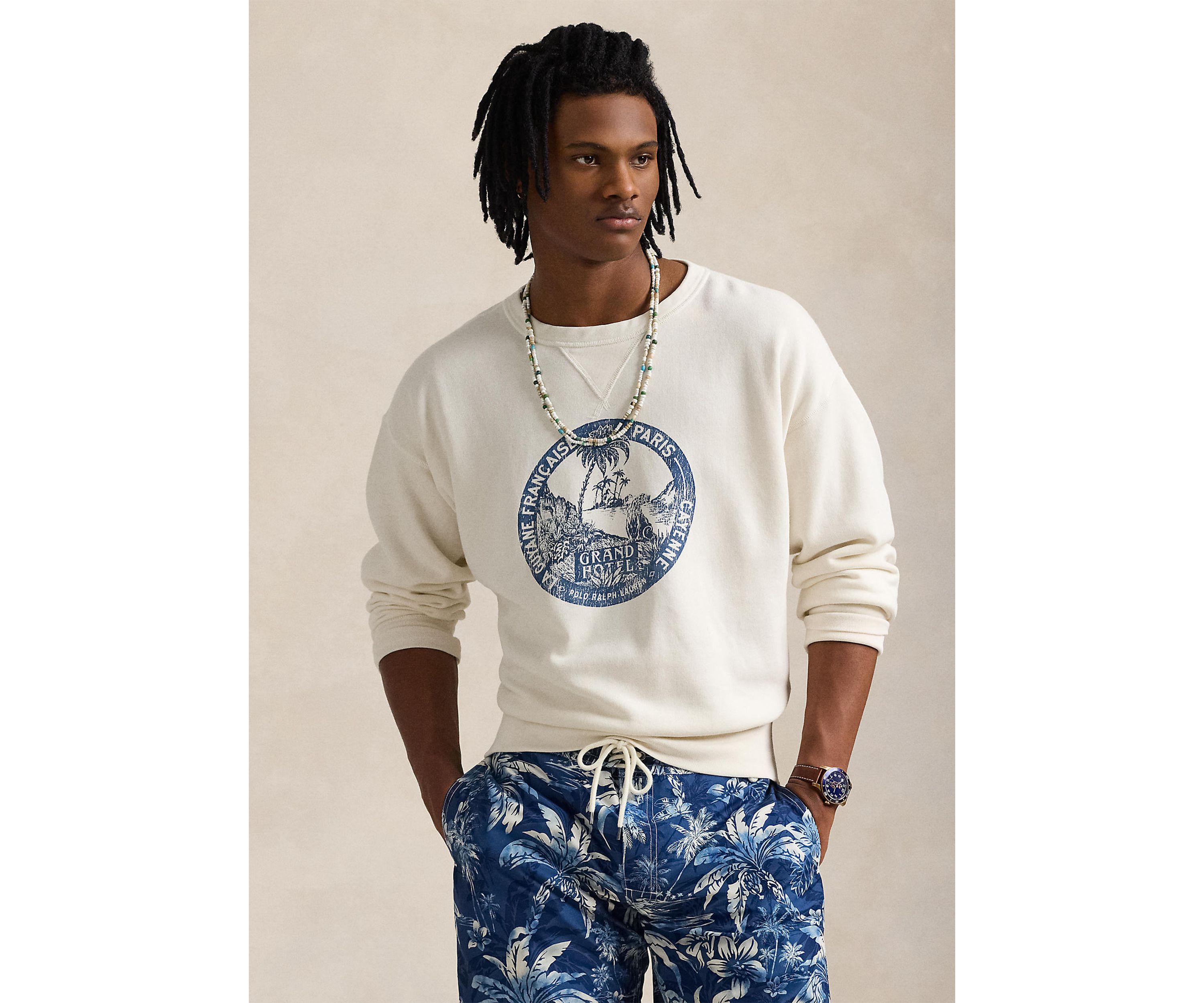 Vintage Fit Fleece Graphic Sweatshirt
