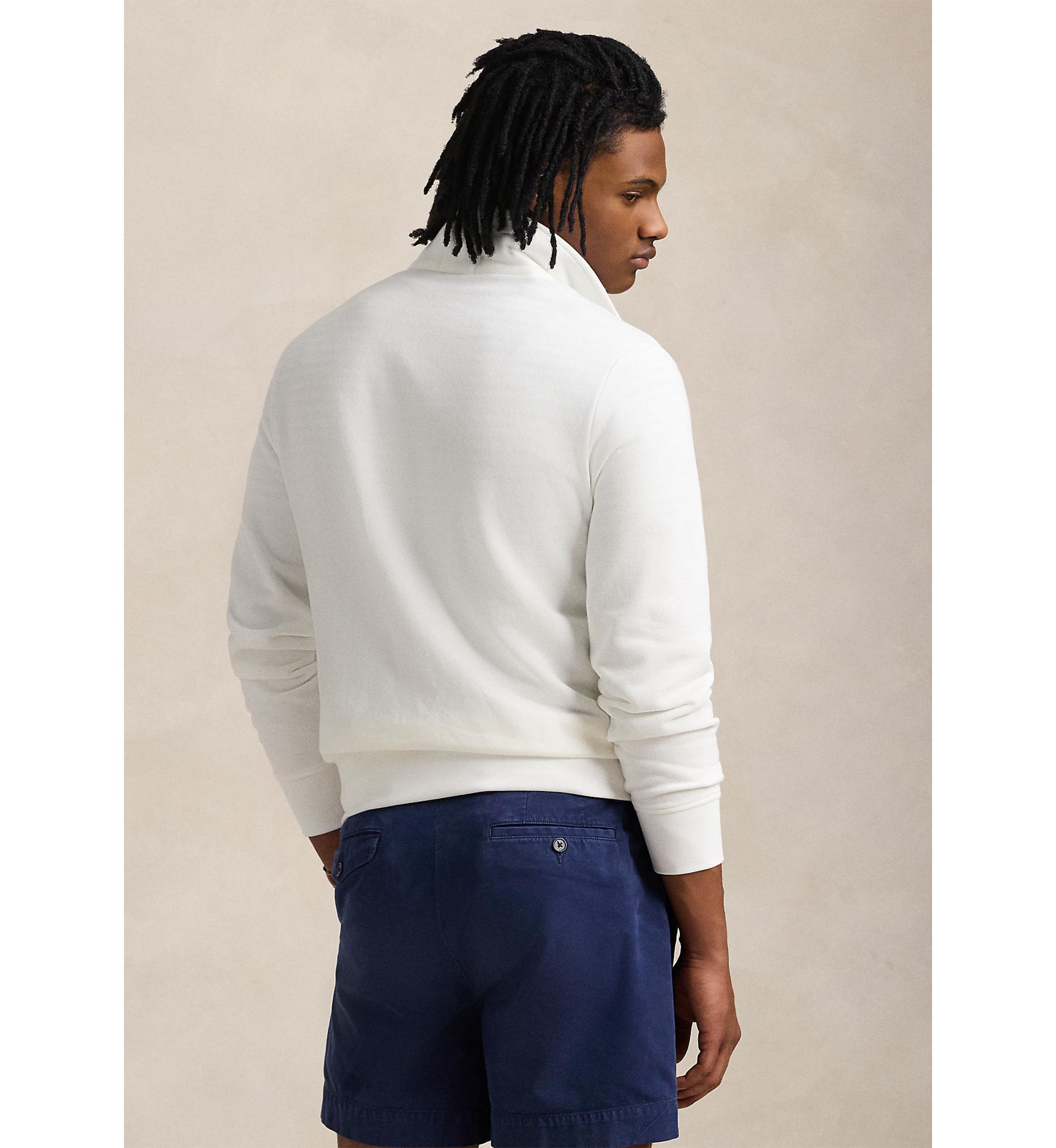The RL Fleece Logo Collared Sweatshirt
