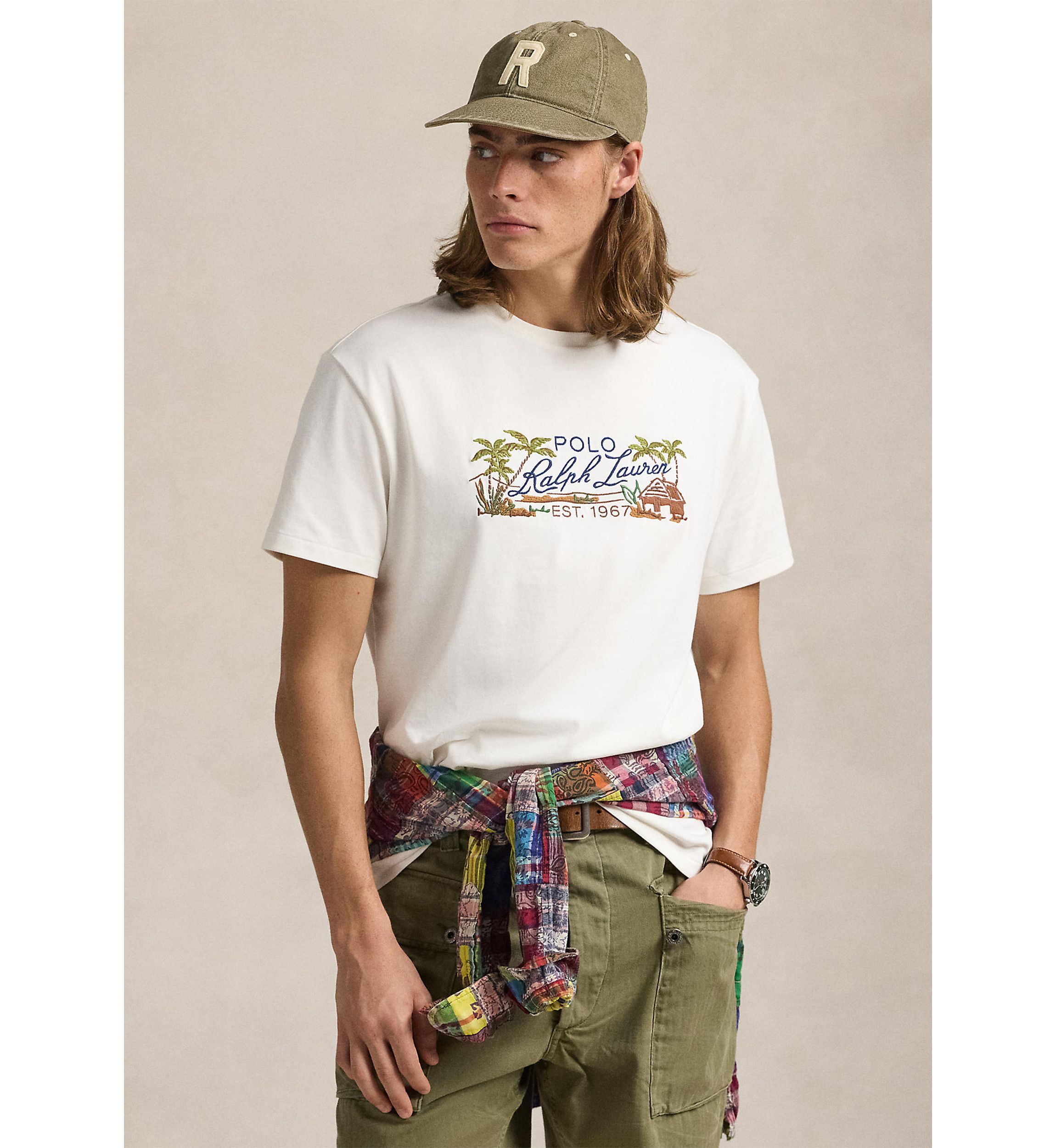 Classic Fit Embroidered Jersey T-Shirt