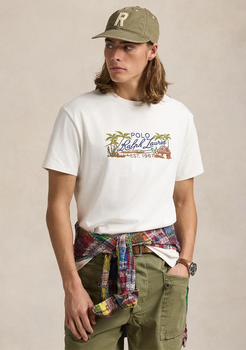 Classic Fit Embroidered Jersey T-Shirt