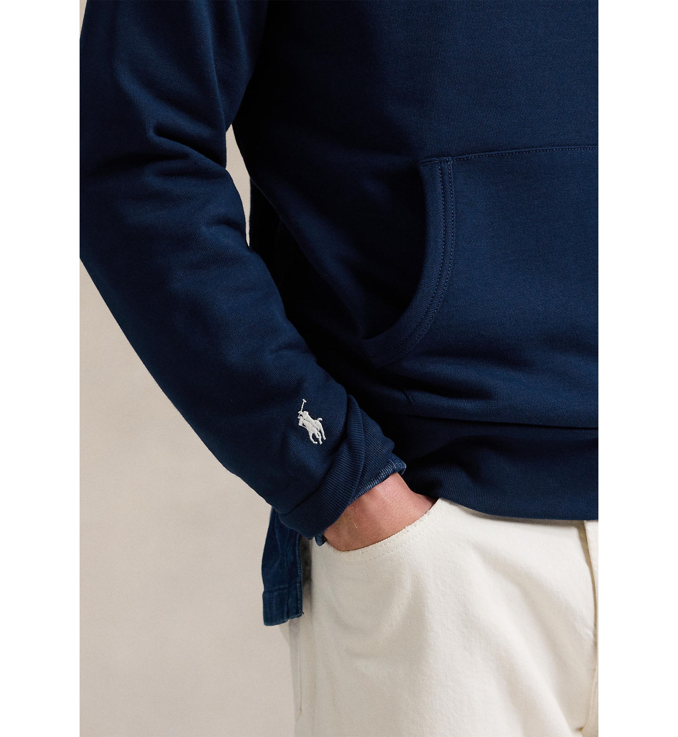 Embroidered Loopback Fleece Hoodie