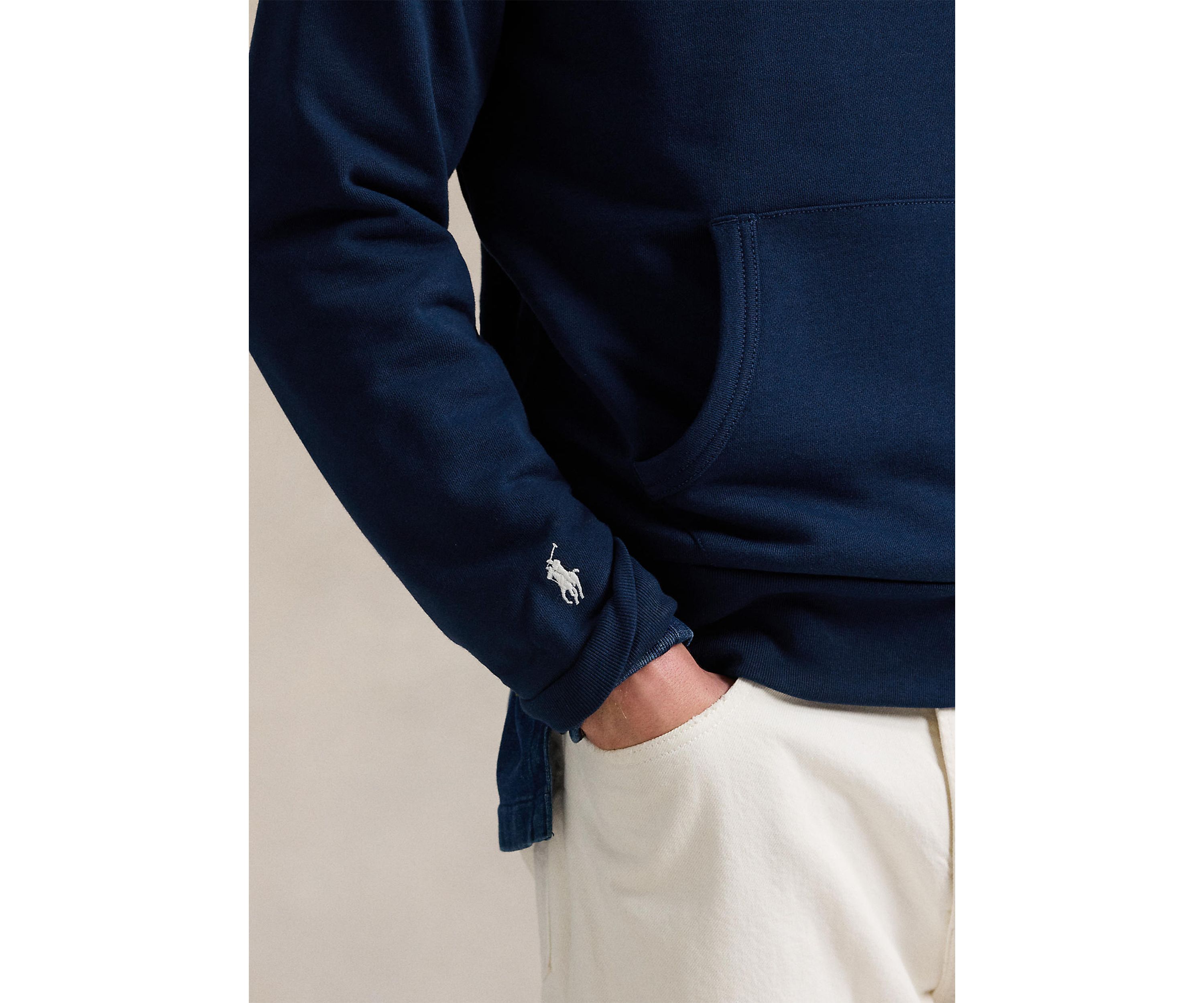 Embroidered Loopback Fleece Hoodie