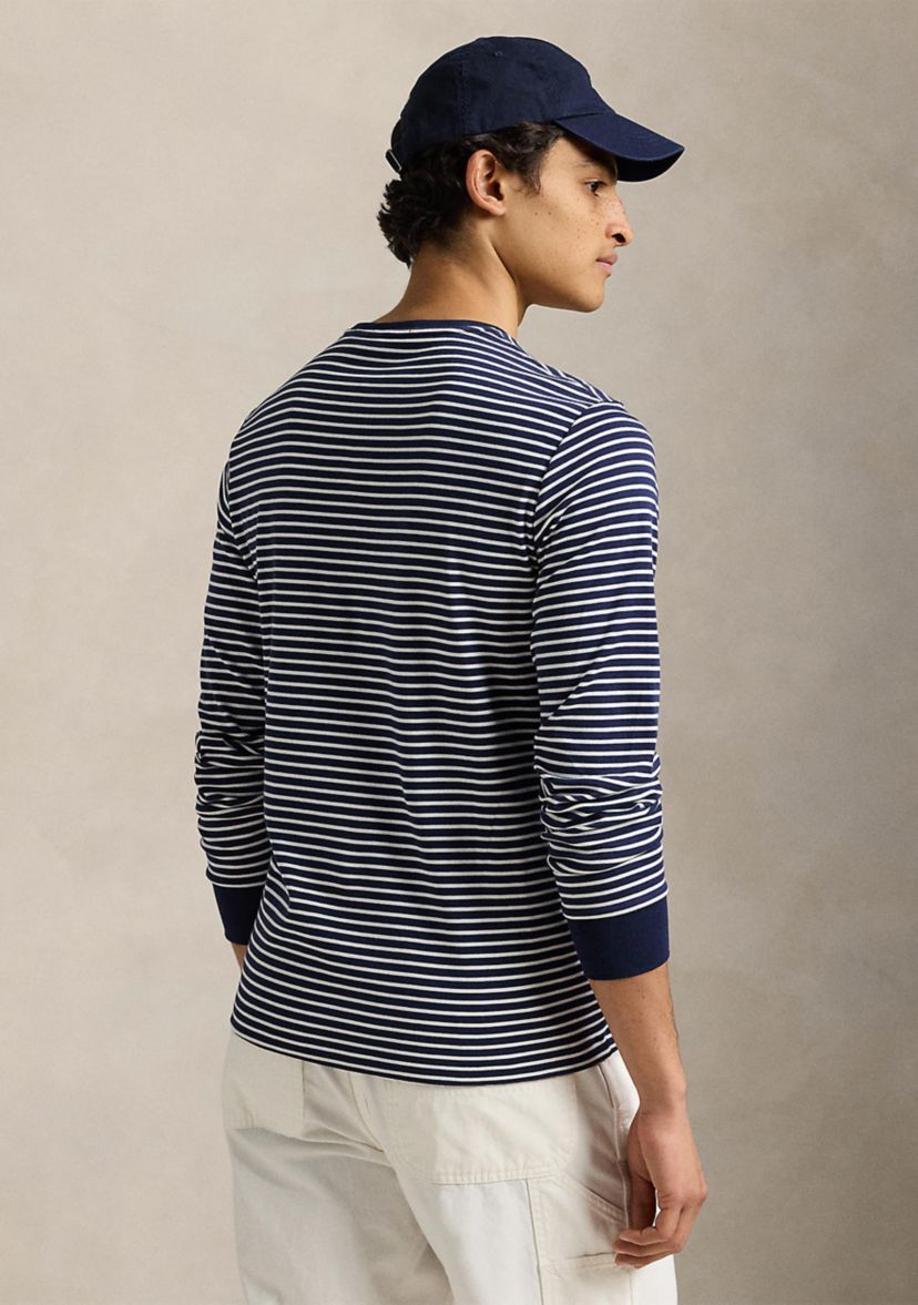 Custom Slim Striped Soft Cotton T-Shirt