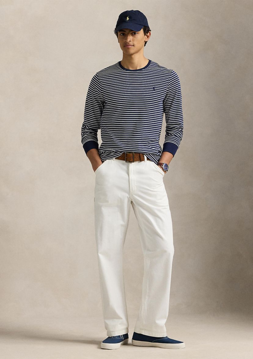 Custom Slim Striped Soft Cotton T-Shirt