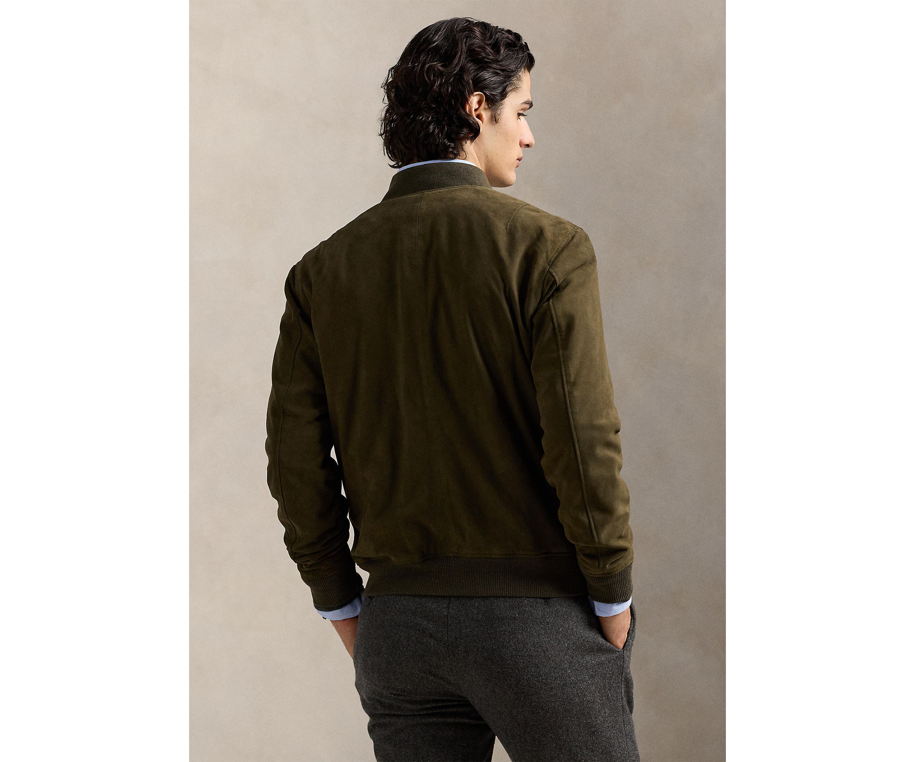 Suede Bomber Jacket