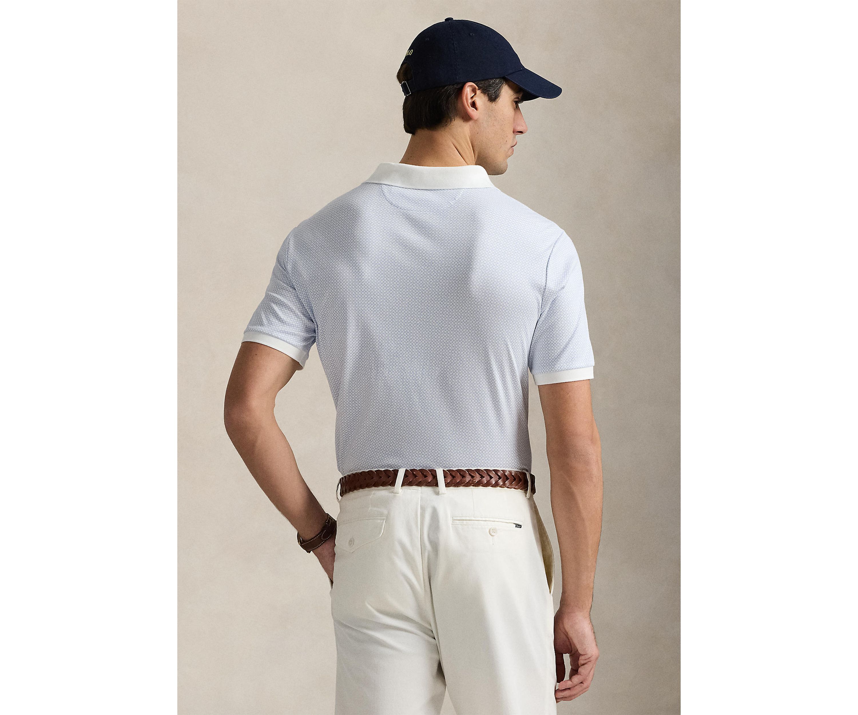 Classic Fit Print Soft Cotton Polo Shirt