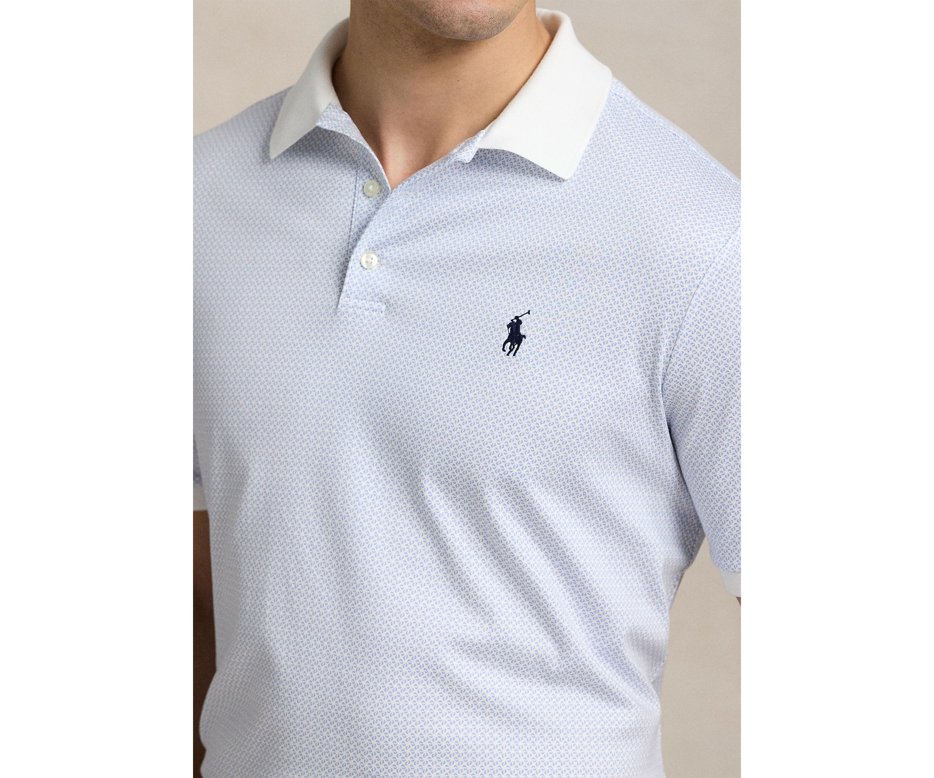 Classic Fit Print Soft Cotton Polo Shirt