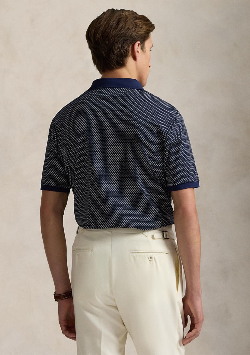 Classic Fit Print Soft Cotton Polo Shirt