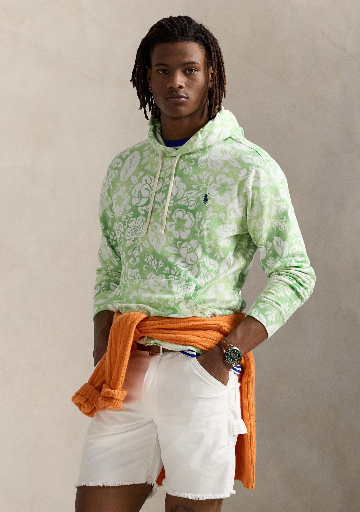 Floral Spa Terry Hoodie