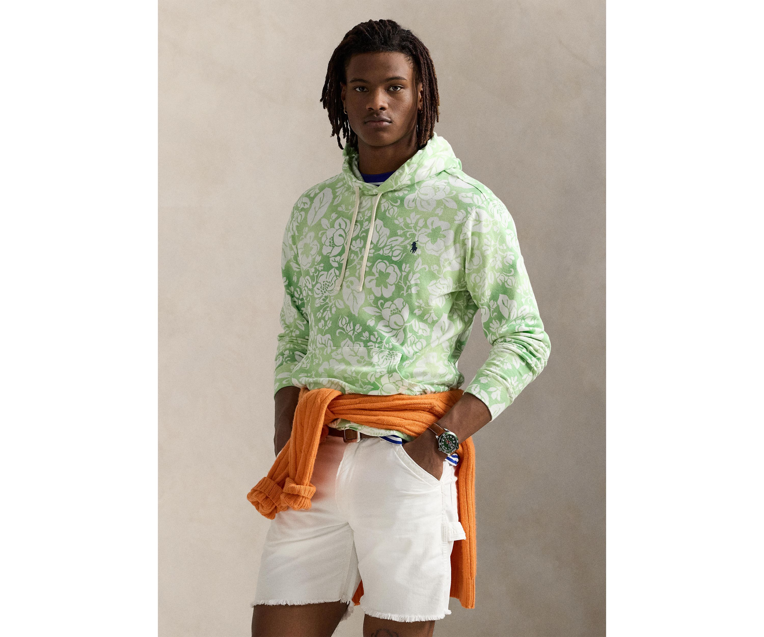 Floral Spa Terry Hoodie