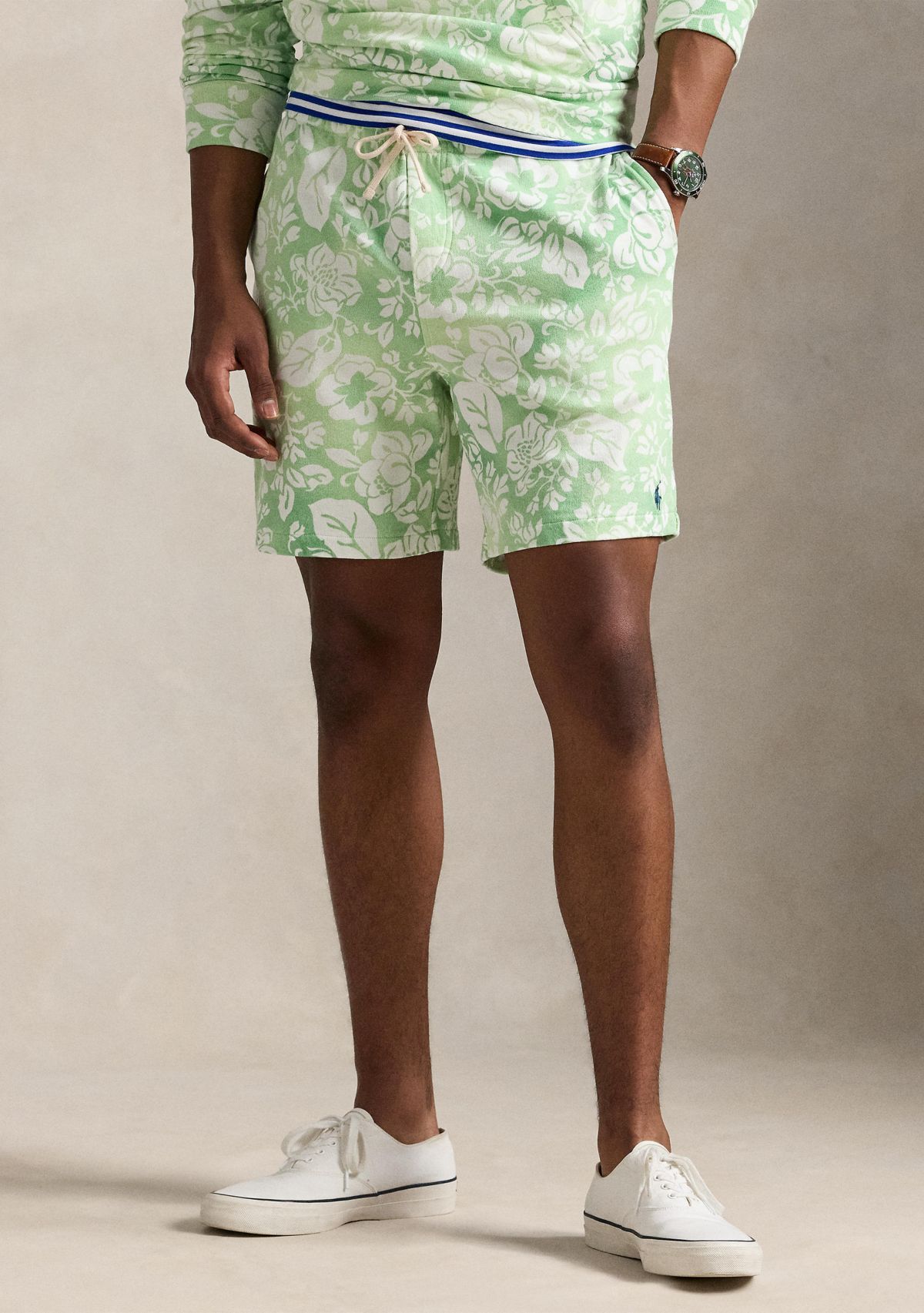 7.5 Floral Spa Terry Shorts