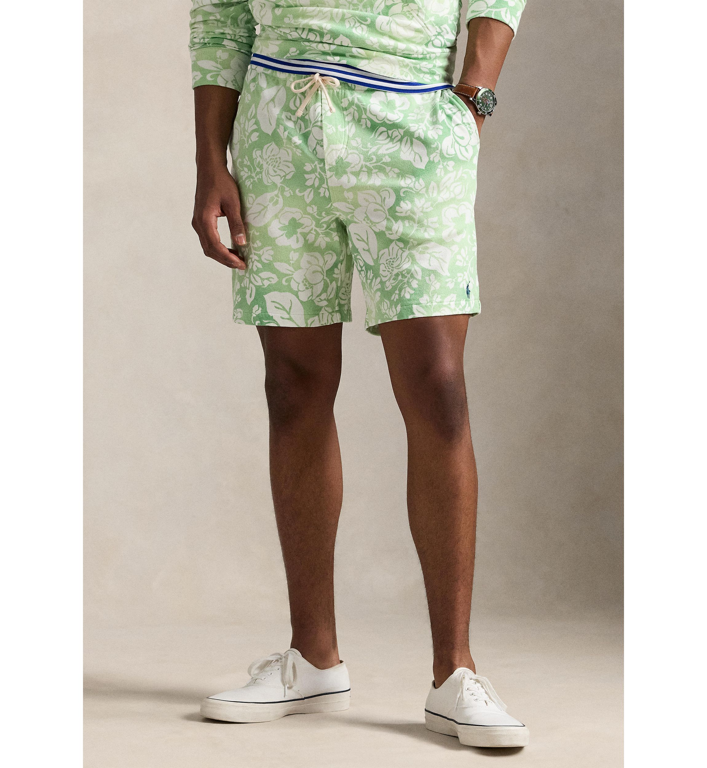 7.5 Floral Spa Terry Shorts