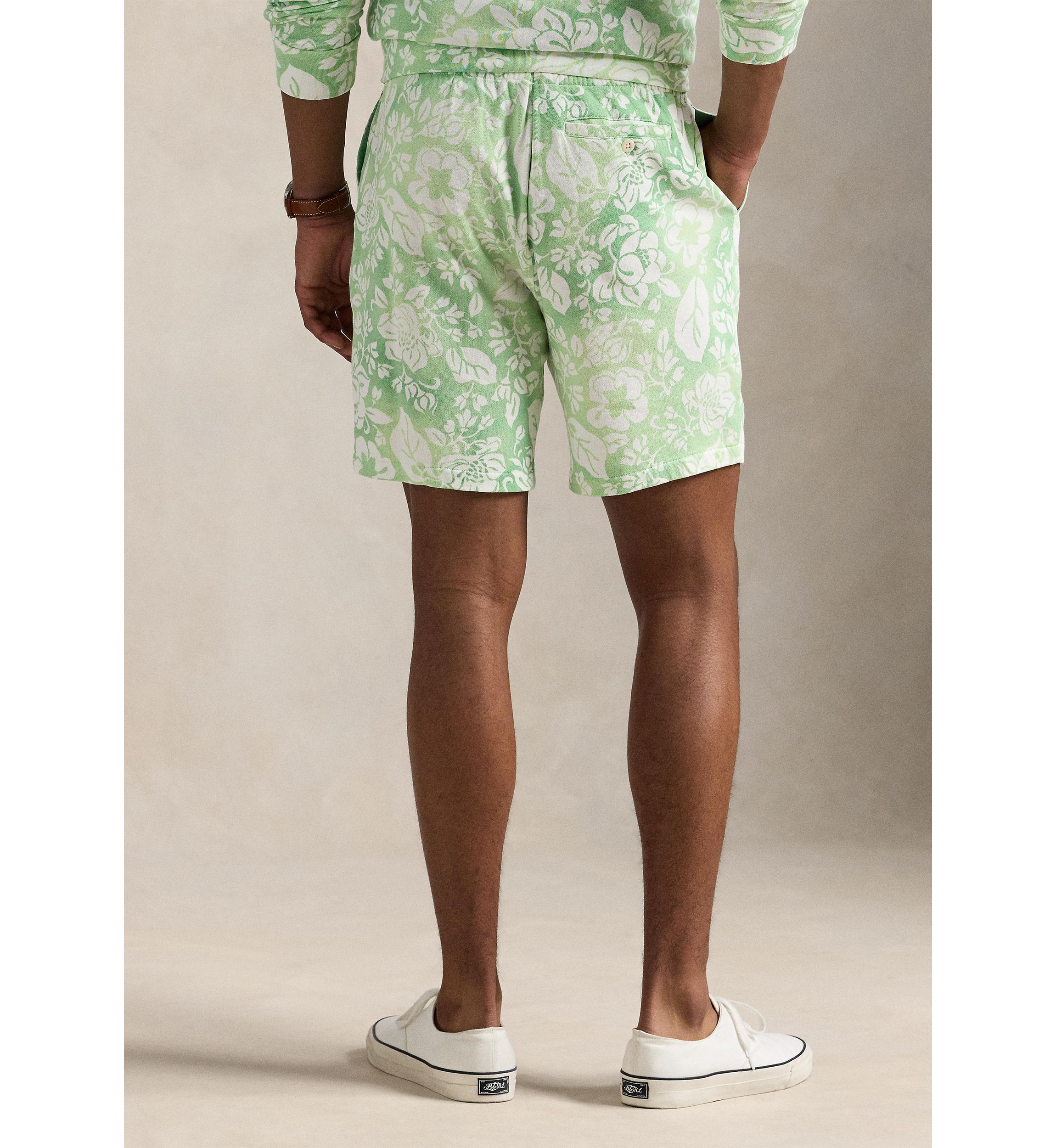 7.5 Floral Spa Terry Shorts