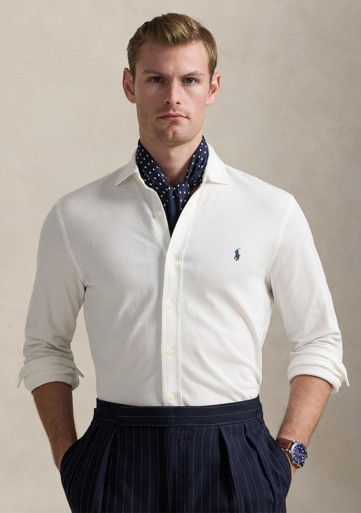 Honeycomb-Knit Shirt