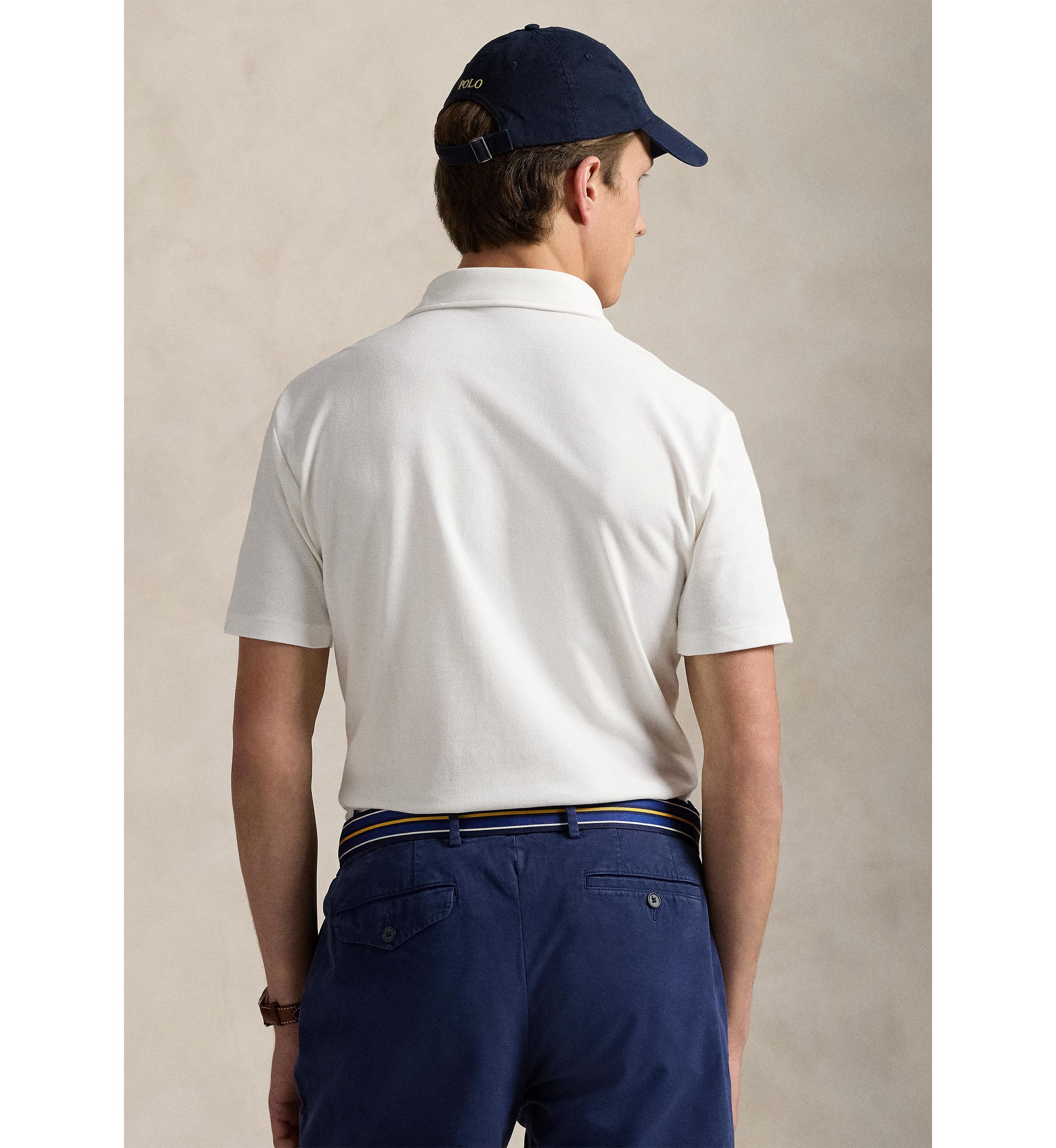 Custom Slim Polo Bear Mesh Polo Shirt