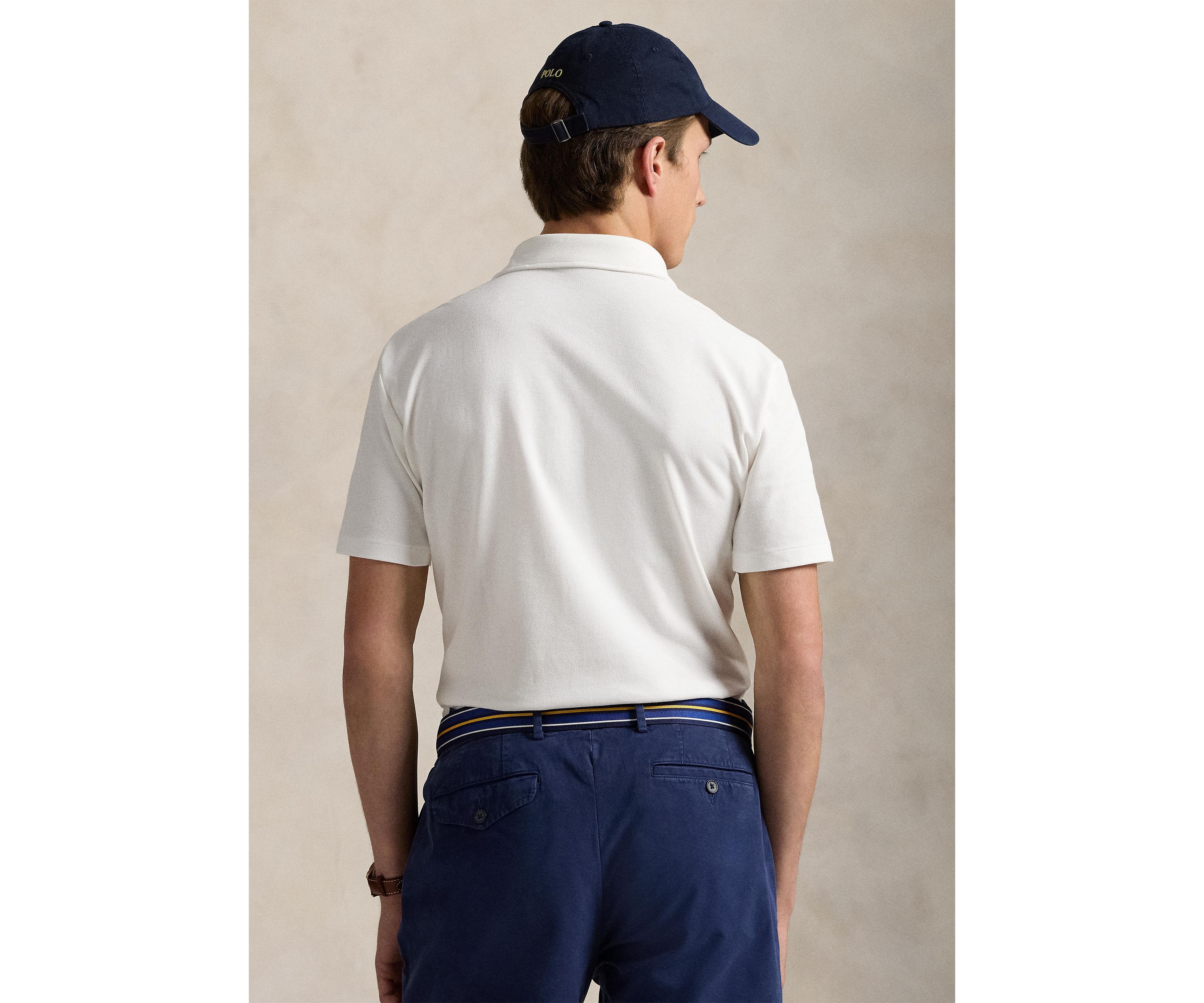 Custom Slim Polo Bear Mesh Polo Shirt