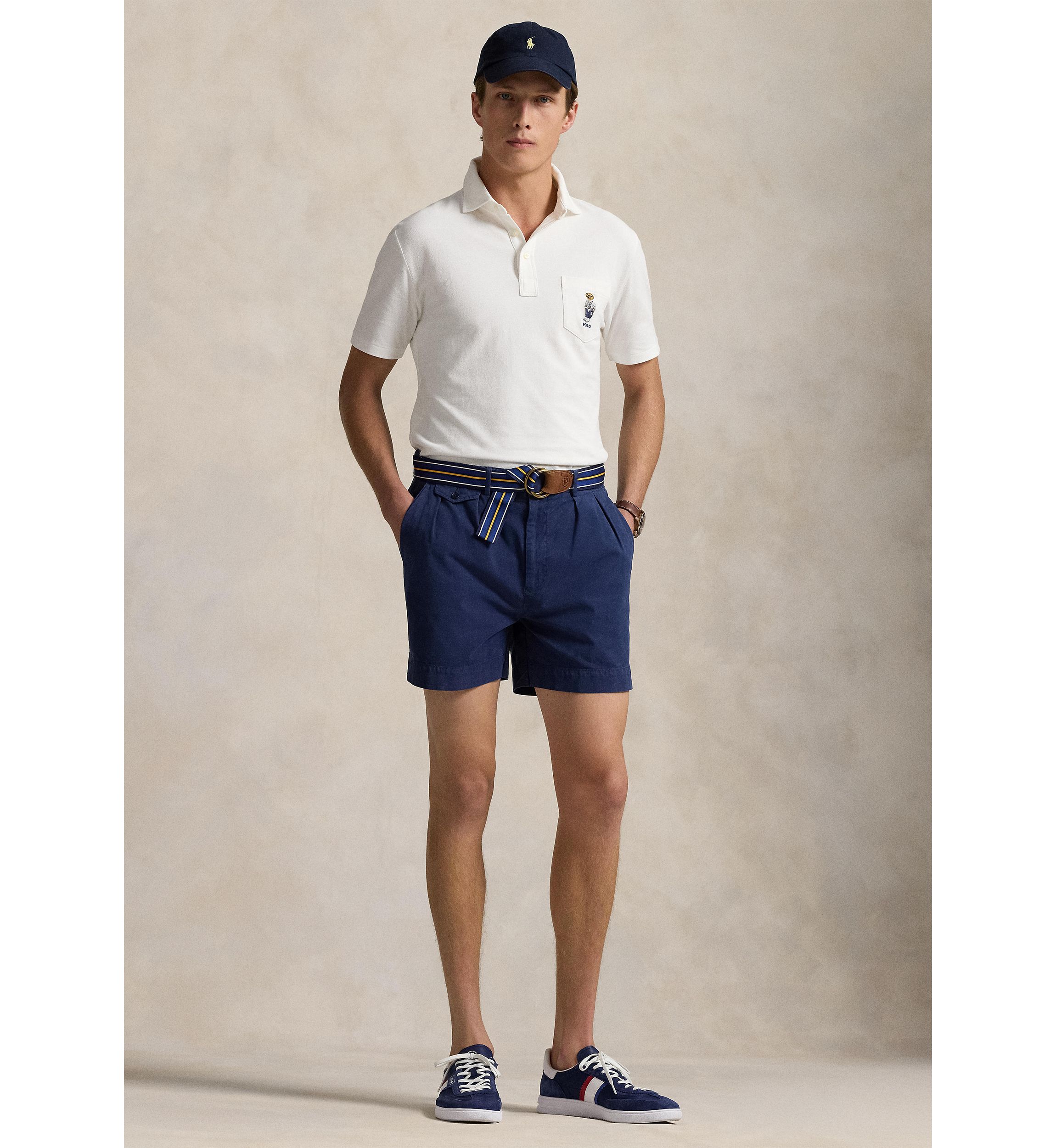 Custom Slim Polo Bear Mesh Polo Shirt