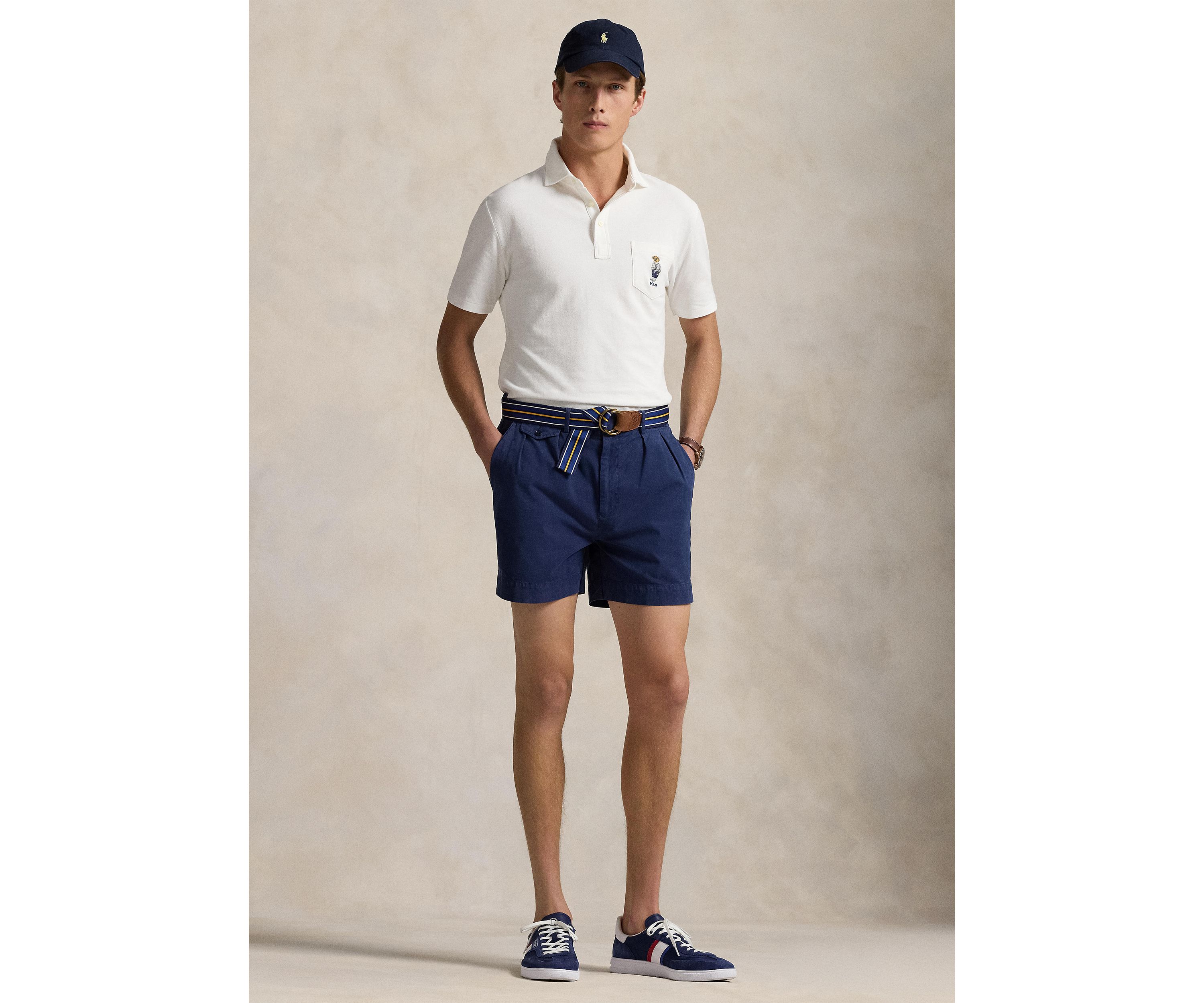 Custom Slim Polo Bear Mesh Polo Shirt