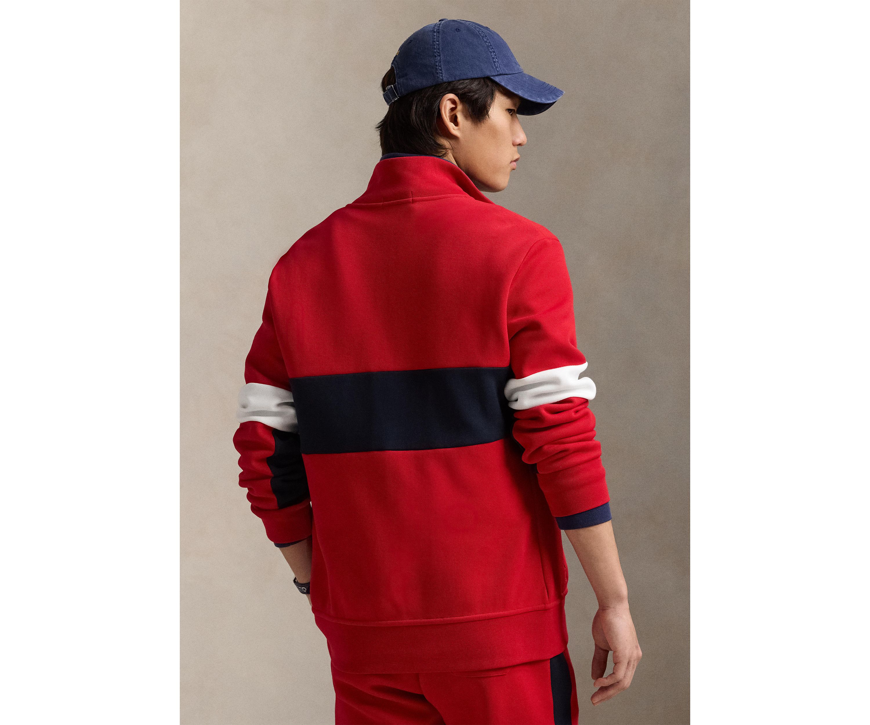 Double-Knit Long Sleeve Track Jacket
