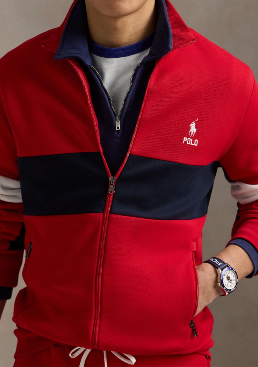 Double-Knit Long Sleeve Track Jacket