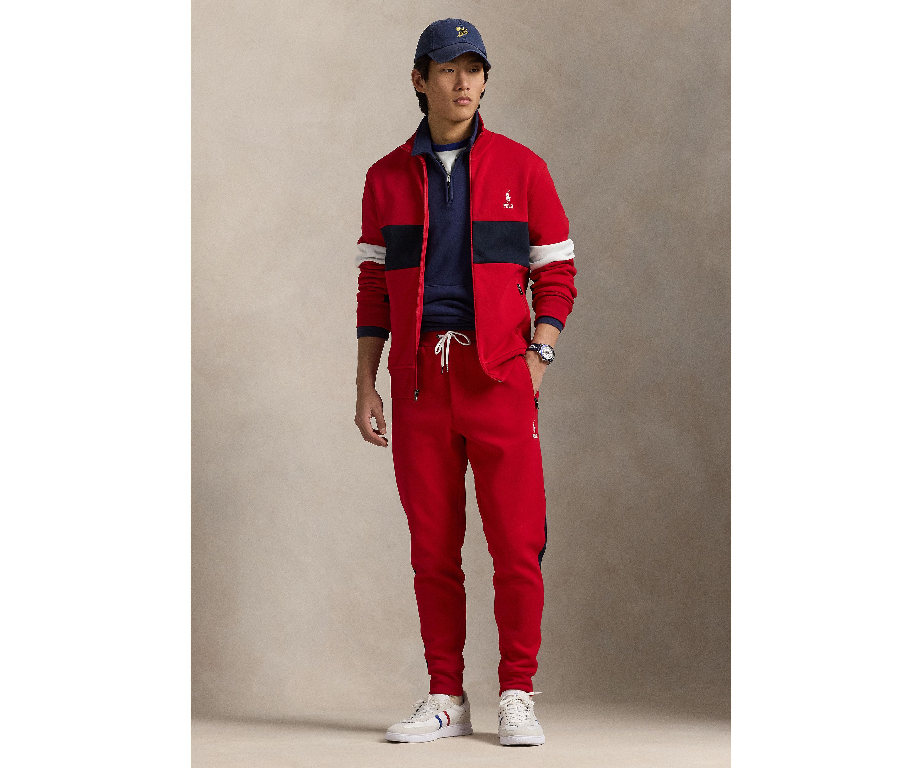 Double-Knit Long Sleeve Track Jacket