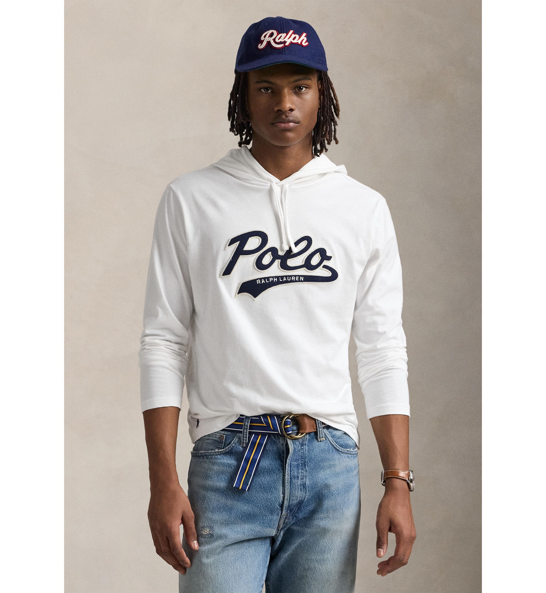 Logo Jersey Hooded T-Shirt